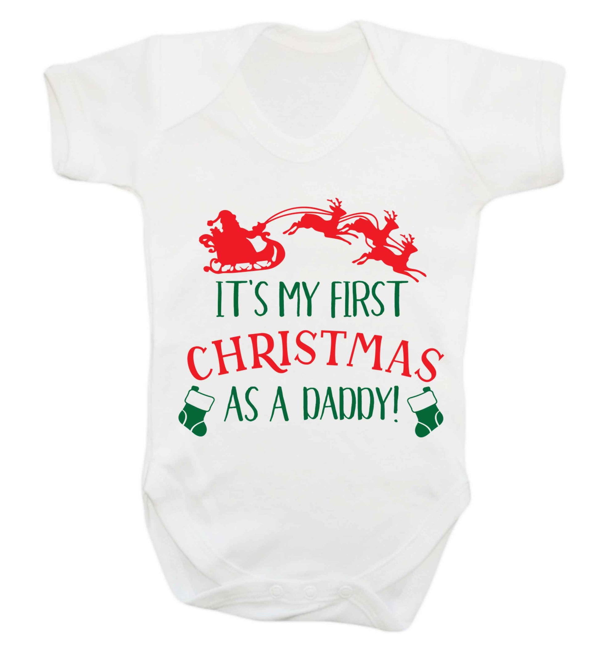 It's my first Christmas as a daddy Baby Vest white 18-24 months