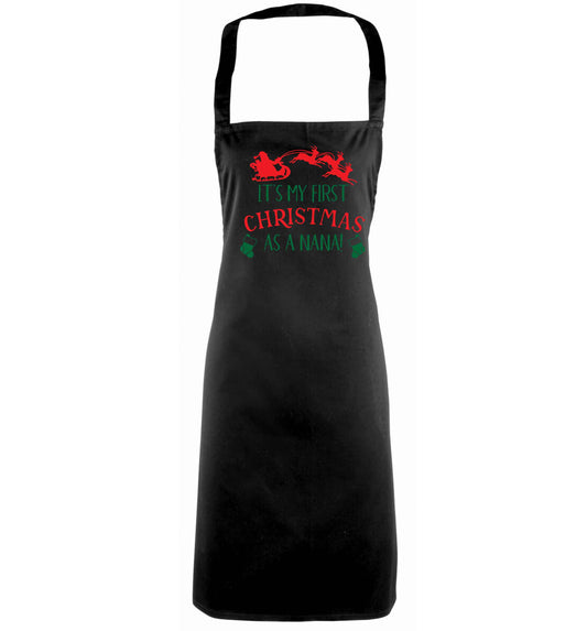It's my first Christmas as a nana black apron