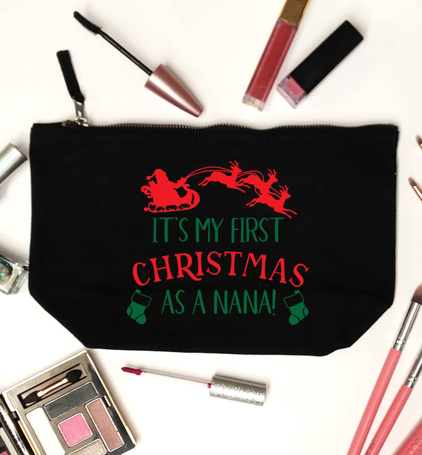 It's my first Christmas as a nana black makeup bag