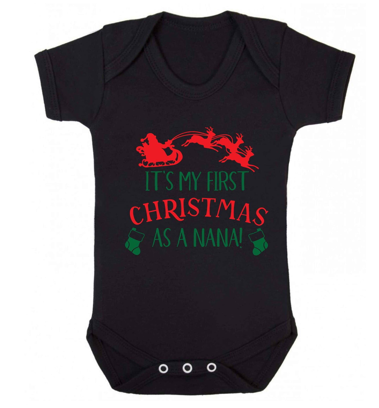 It's my first Christmas as a nana Baby Vest black 18-24 months