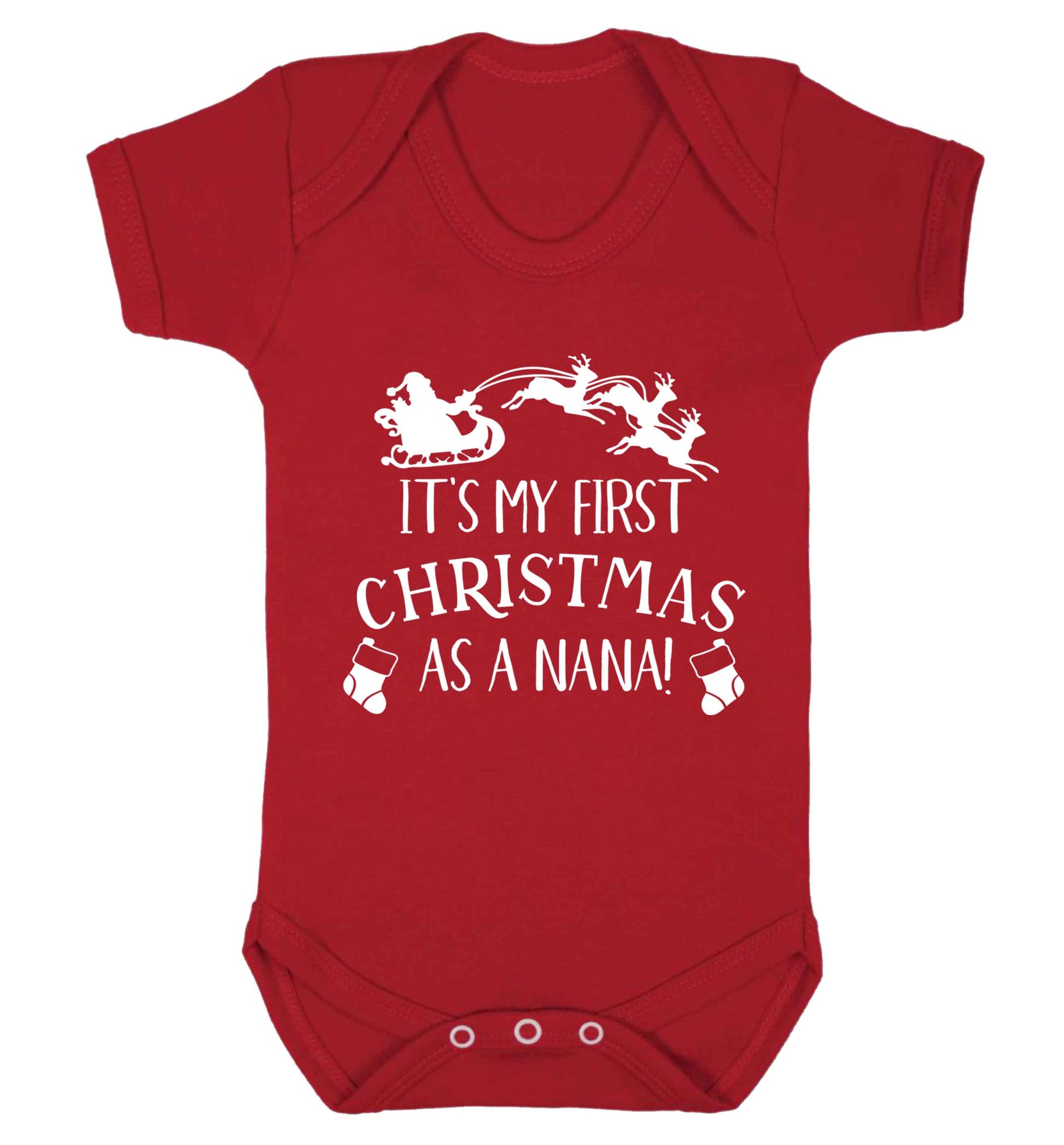 It's my first Christmas as a nana Baby Vest red 18-24 months