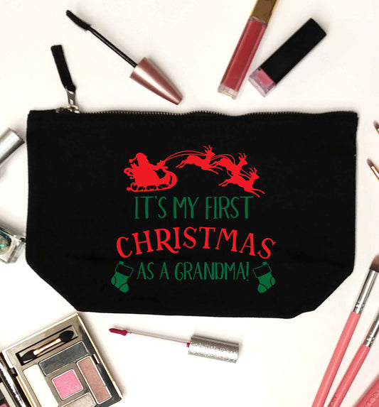 It's my first Christmas as a grandma! black makeup bag