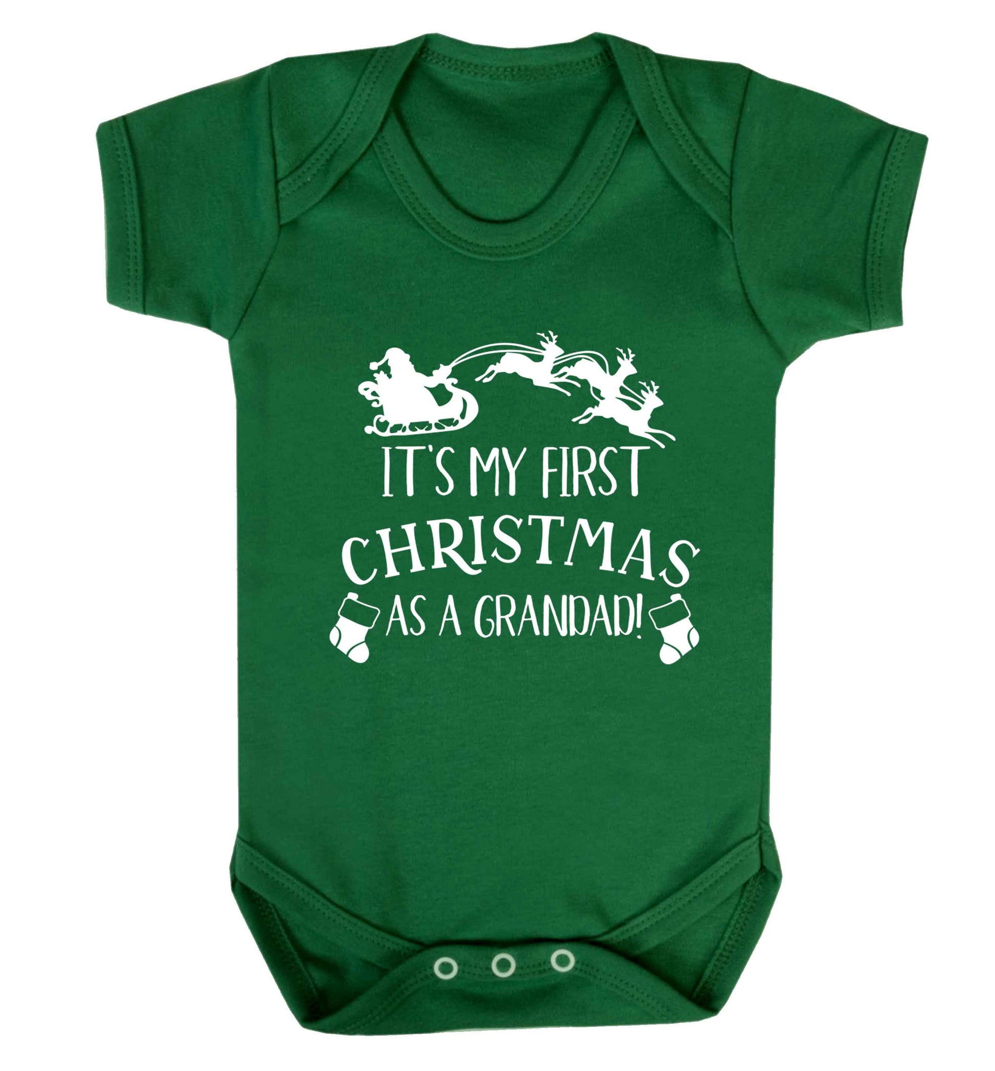 It's my first Christmas as a grandad! Baby Vest green 18-24 months
