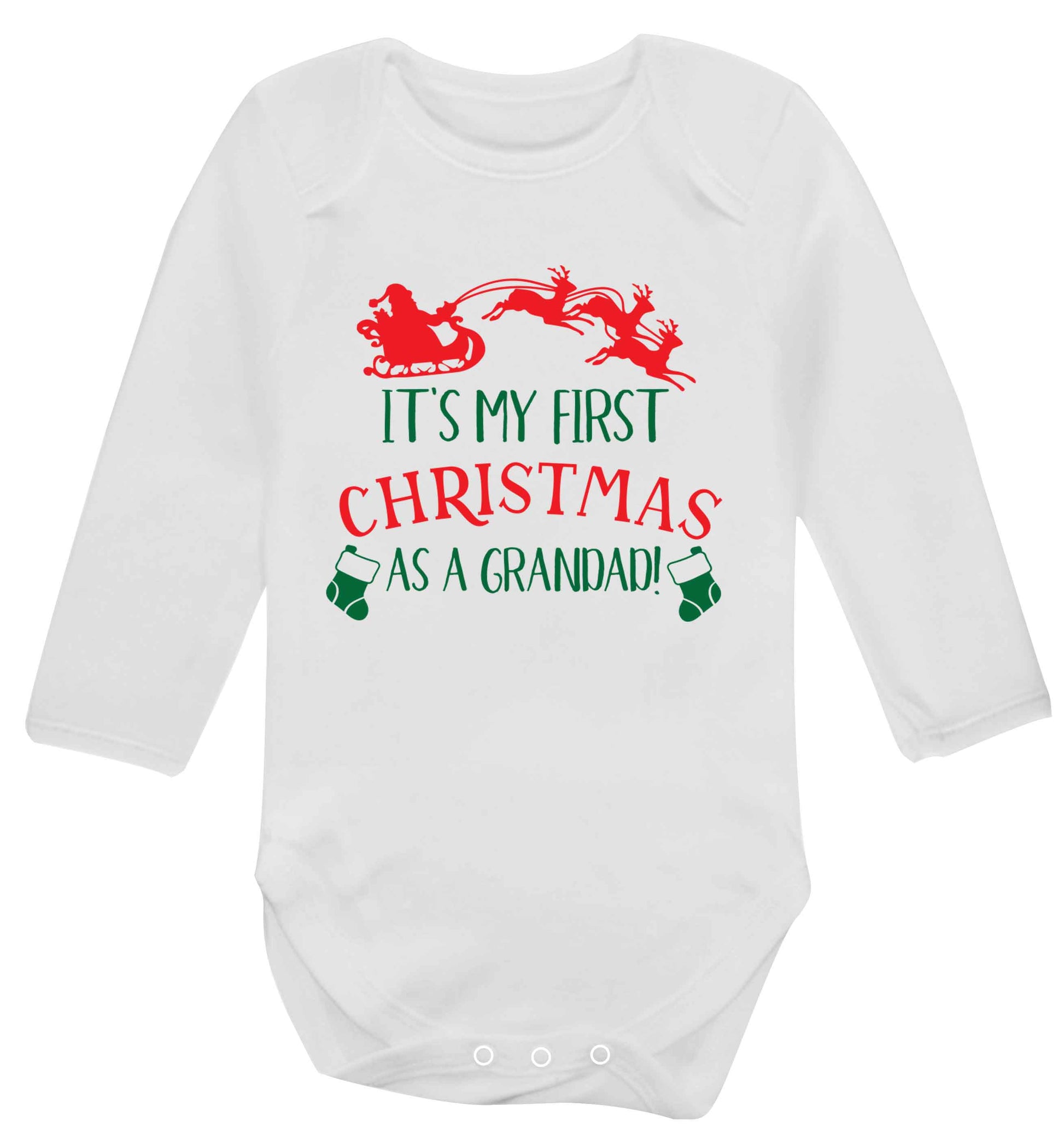 It's my first Christmas as a grandad! Baby Vest long sleeved white 6-12 months
