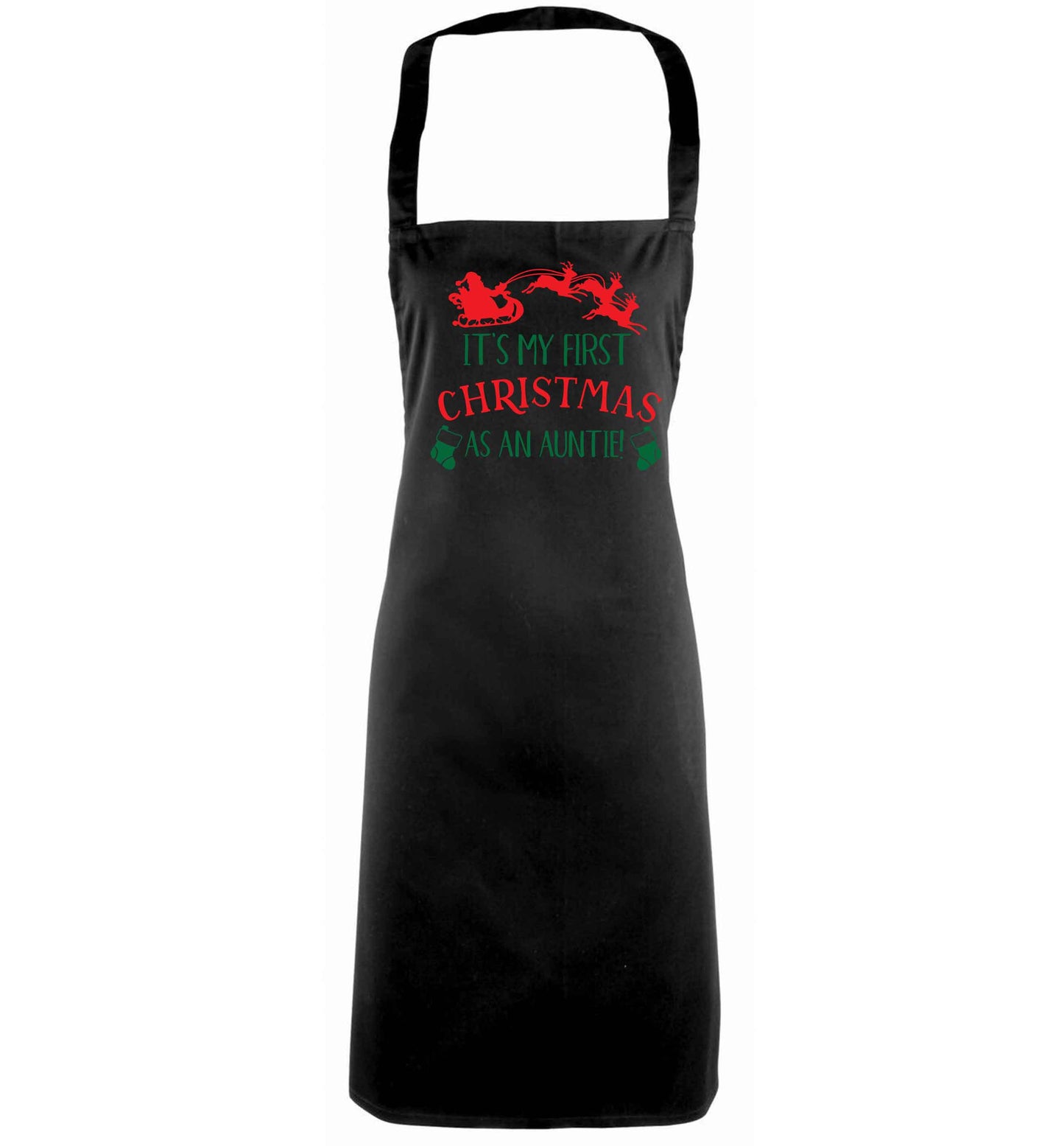 It's my first Christmas as an auntie! black apron