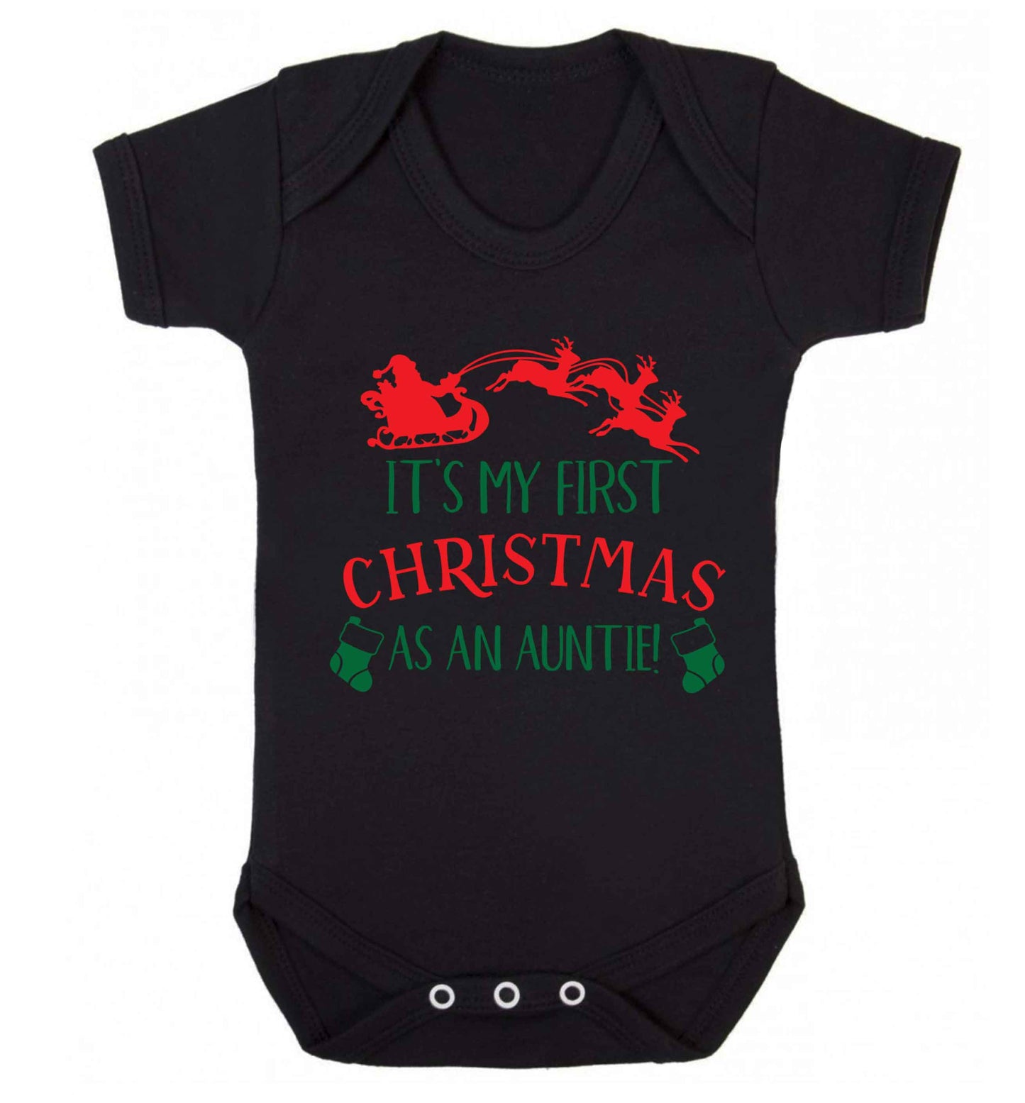 It's my first Christmas as an auntie! Baby Vest black 18-24 months