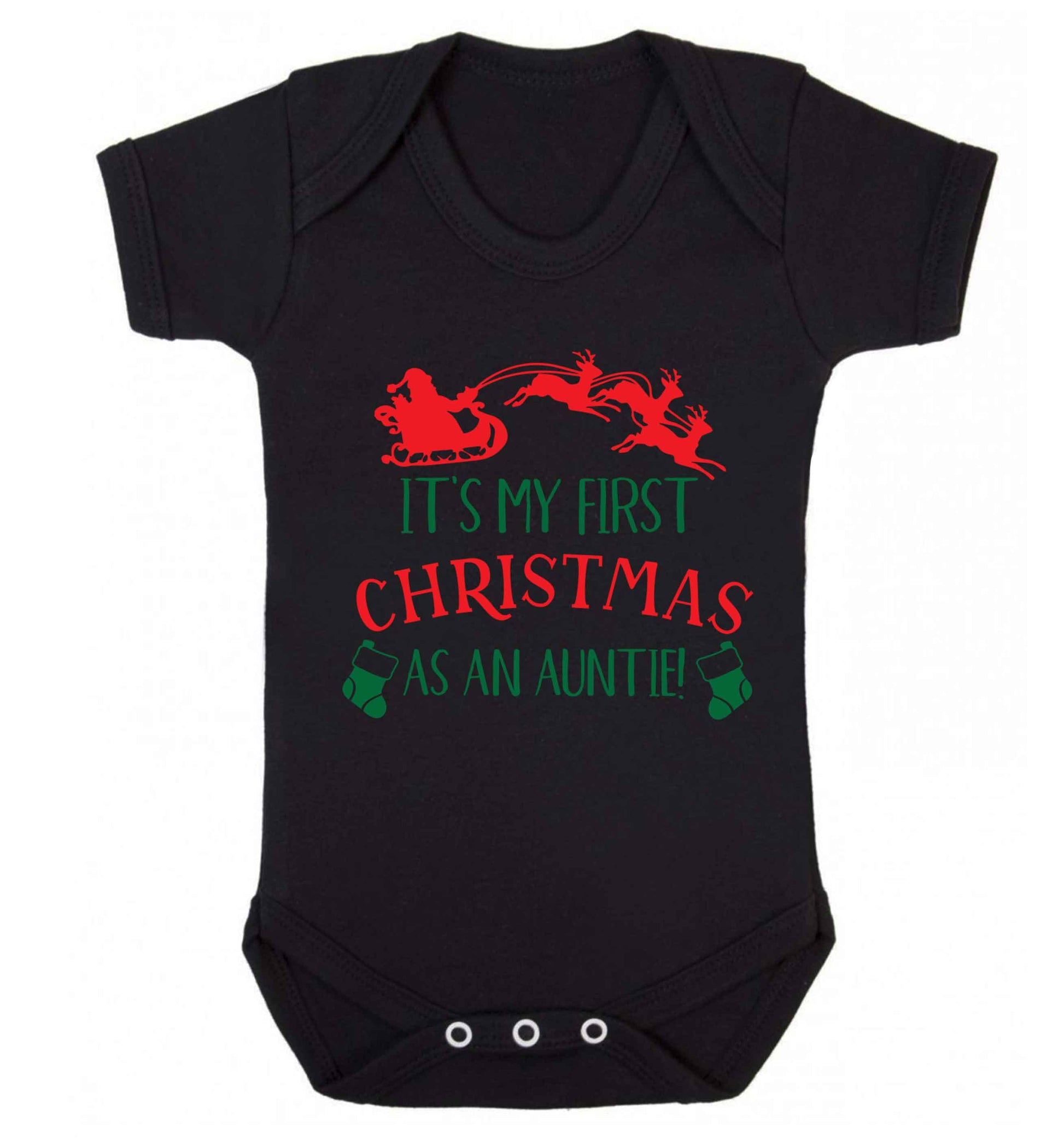 It's my first Christmas as an auntie! Baby Vest black 18-24 months