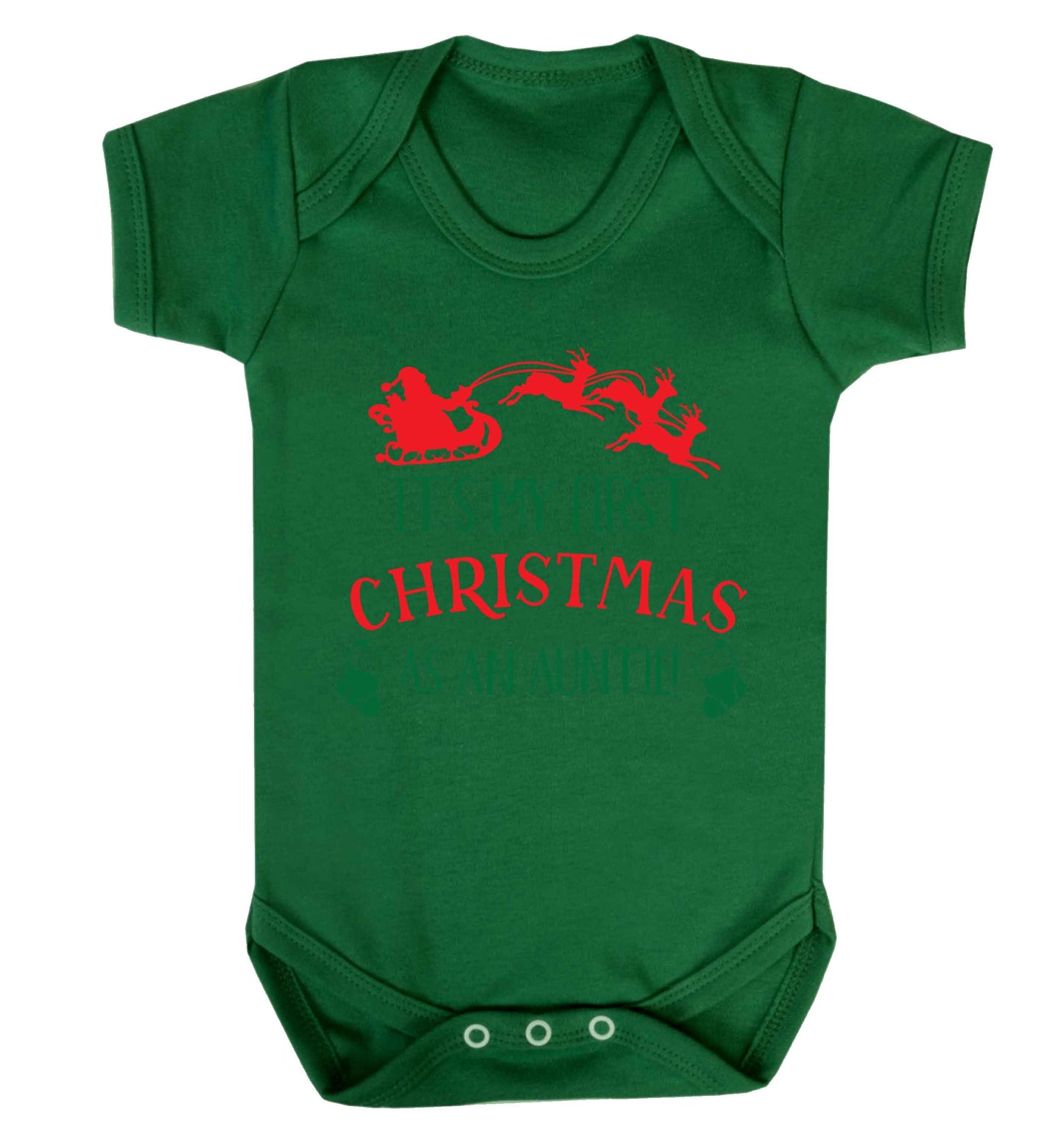 It's my first Christmas as an auntie! Baby Vest green 18-24 months