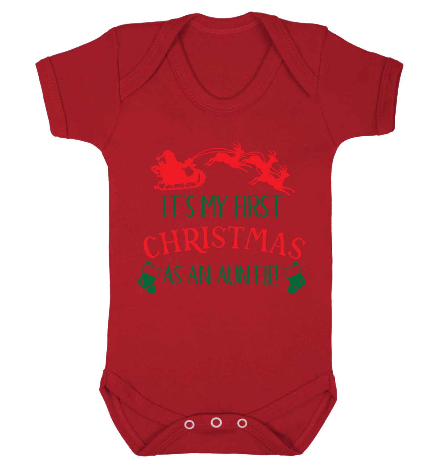 It's my first Christmas as an auntie! Baby Vest red 18-24 months