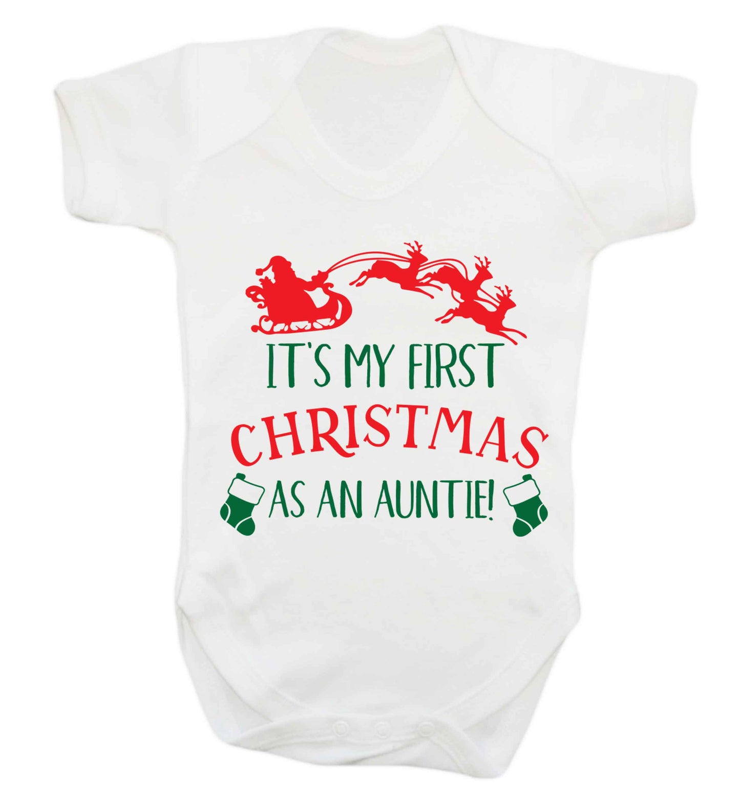 It's my first Christmas as an auntie! Baby Vest white 18-24 months