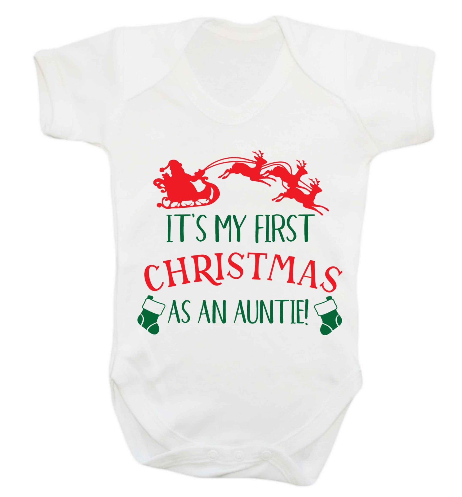 It's my first Christmas as an auntie! Baby Vest white 18-24 months