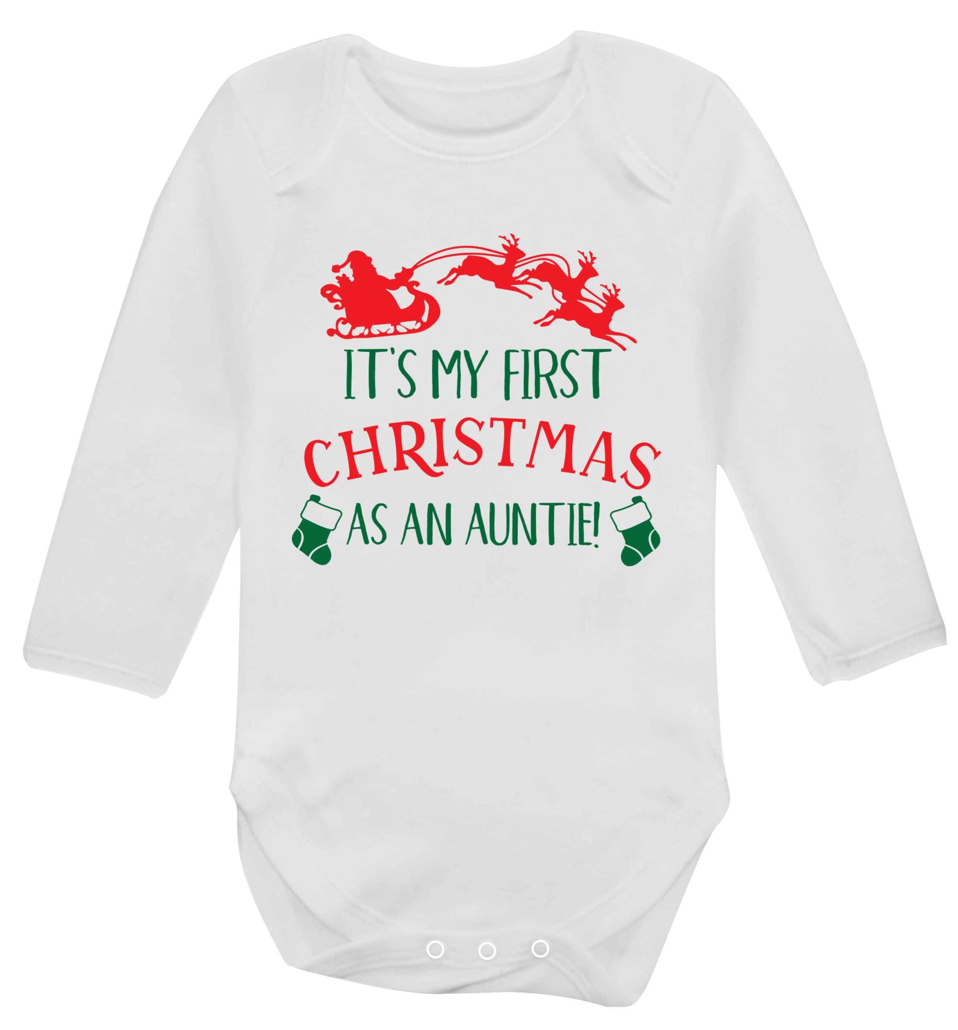 It's my first Christmas as an auntie! Baby Vest long sleeved white 6-12 months