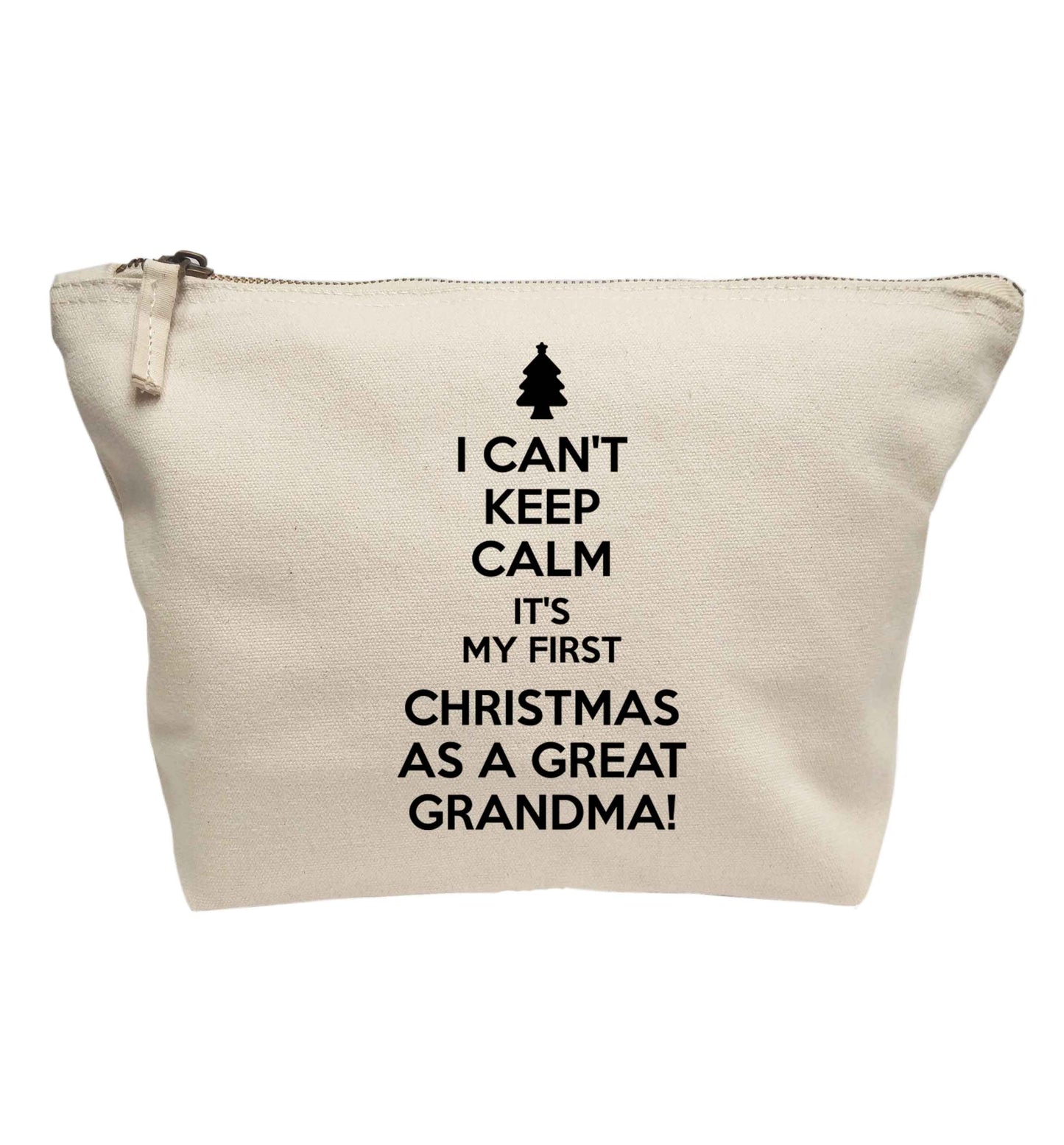 I can't keep calm it's my first Christmas as a great grandma! | makeup / wash bag
