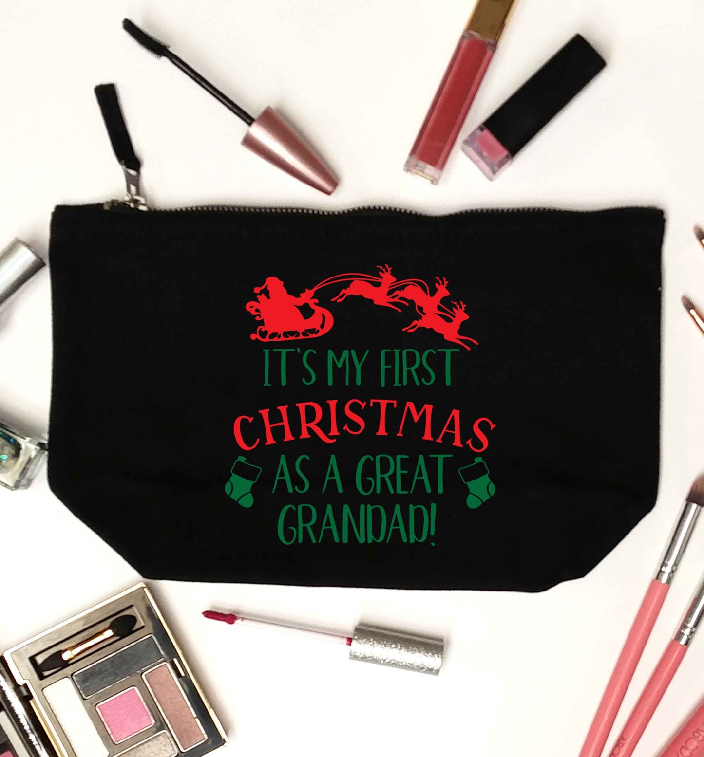 It's my first Christmas as a great grandad! black makeup bag