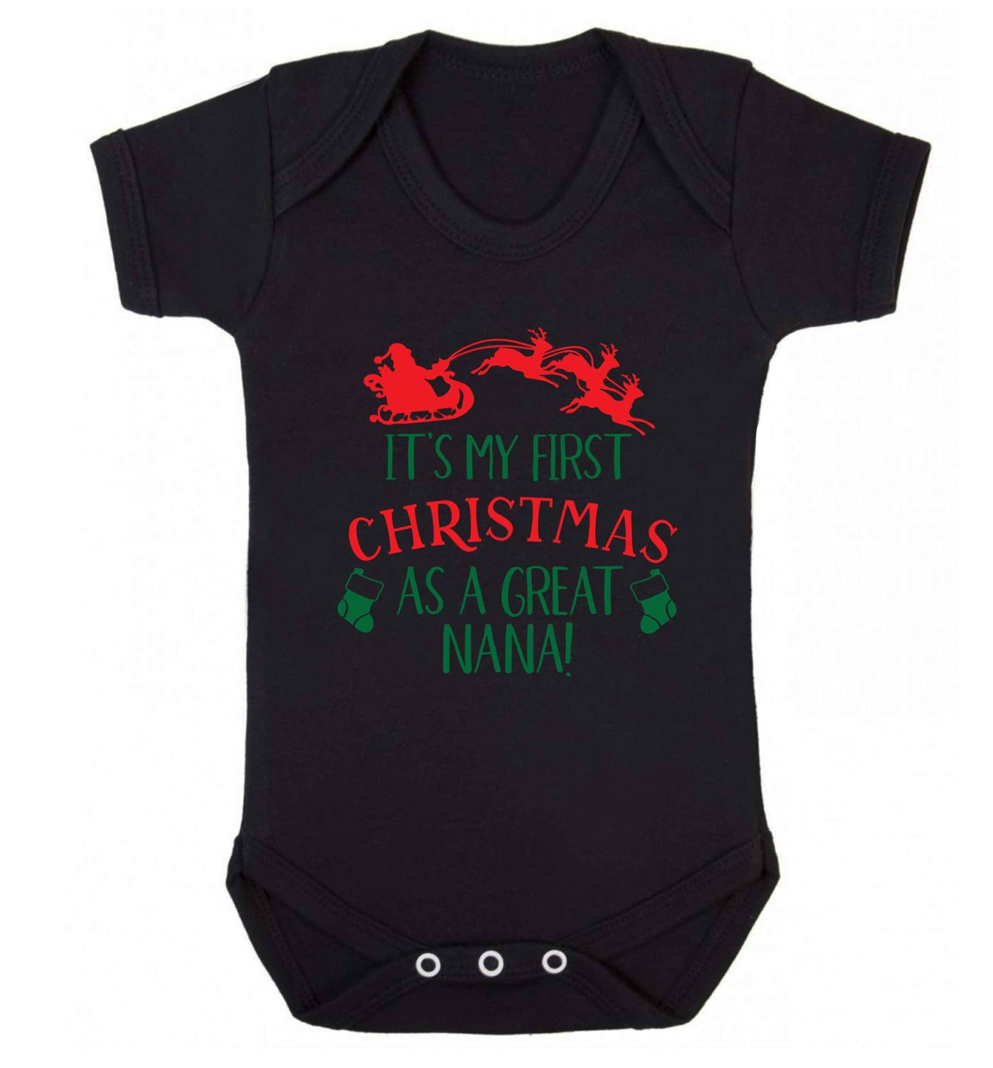 It's my first Christmas as a great nana! Baby Vest black 18-24 months