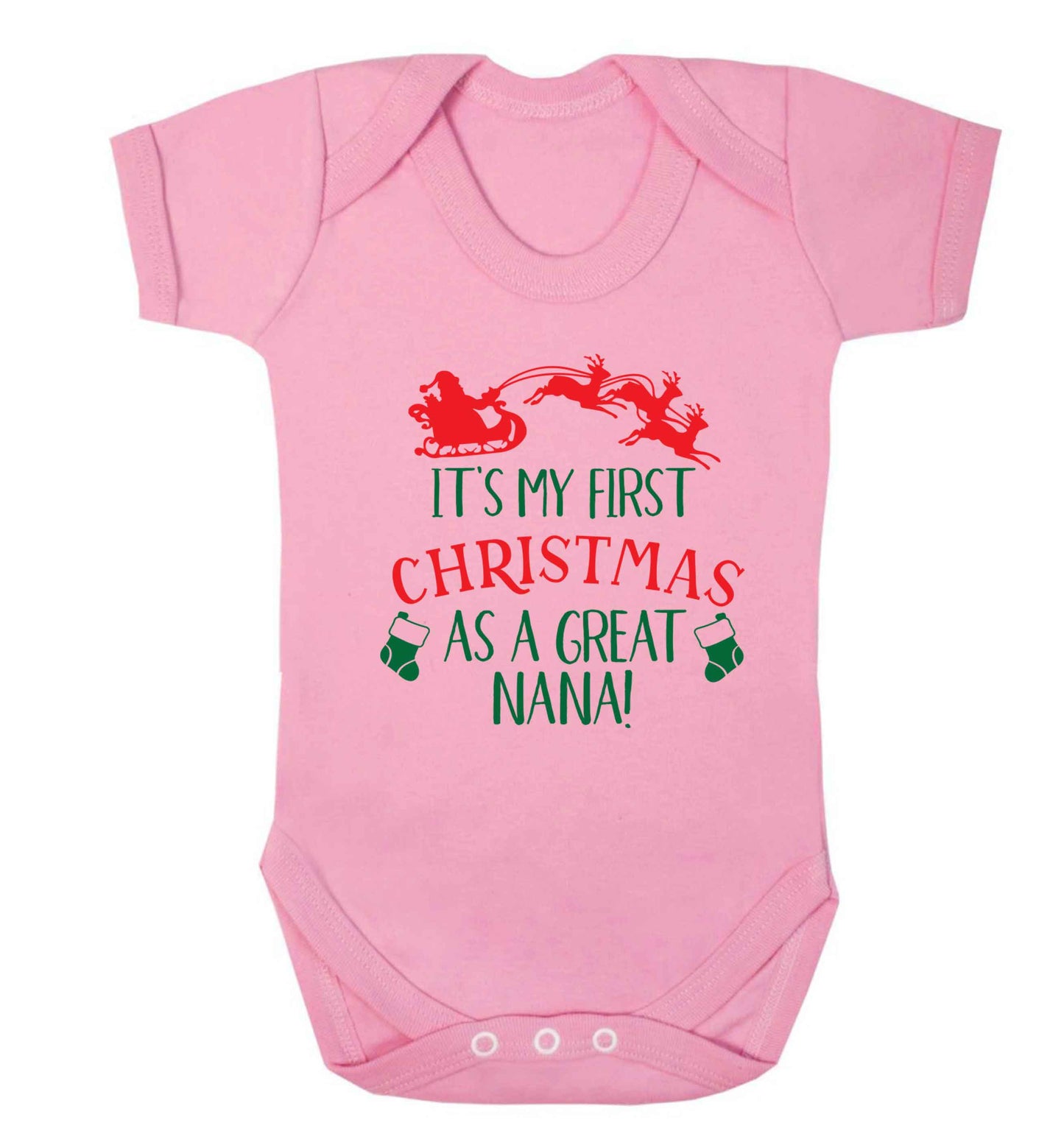 It's my first Christmas as a great nana! Baby Vest pale pink 18-24 months