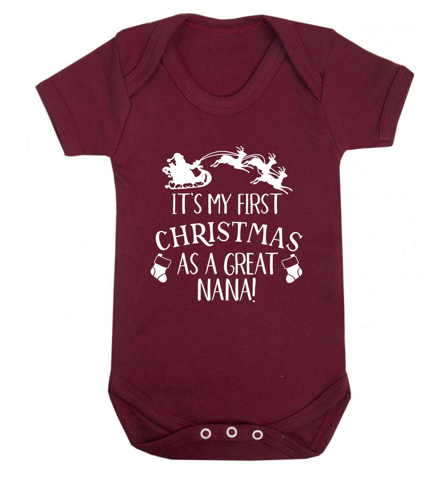 It's my first Christmas as a great nana! Baby Vest maroon 18-24 months