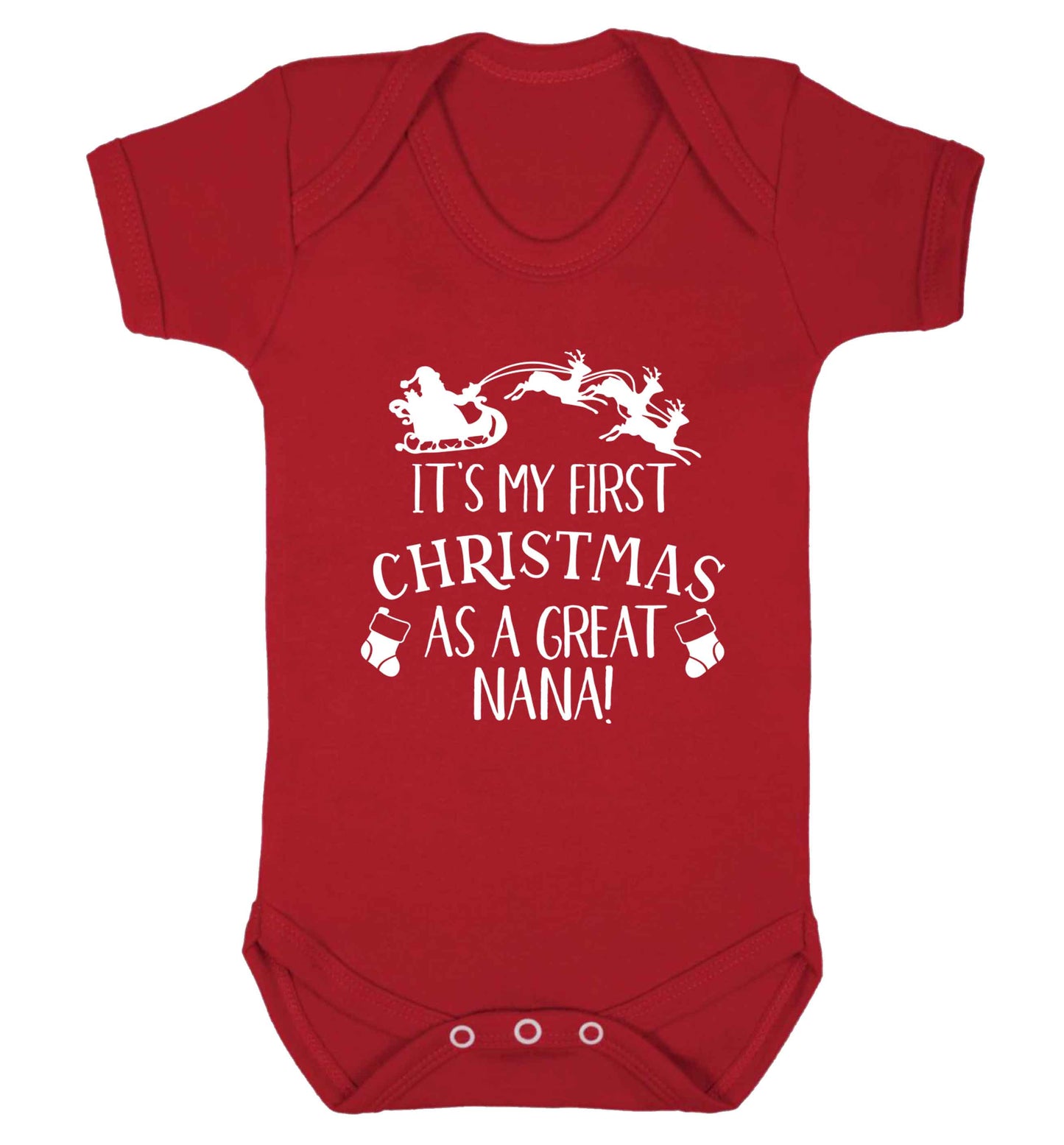 It's my first Christmas as a great nana! Baby Vest red 18-24 months