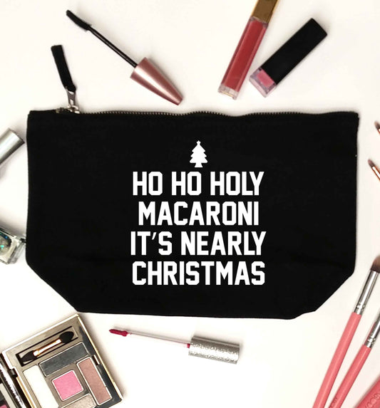 Ho ho holy macaroni it's nearly Christmas black makeup bag