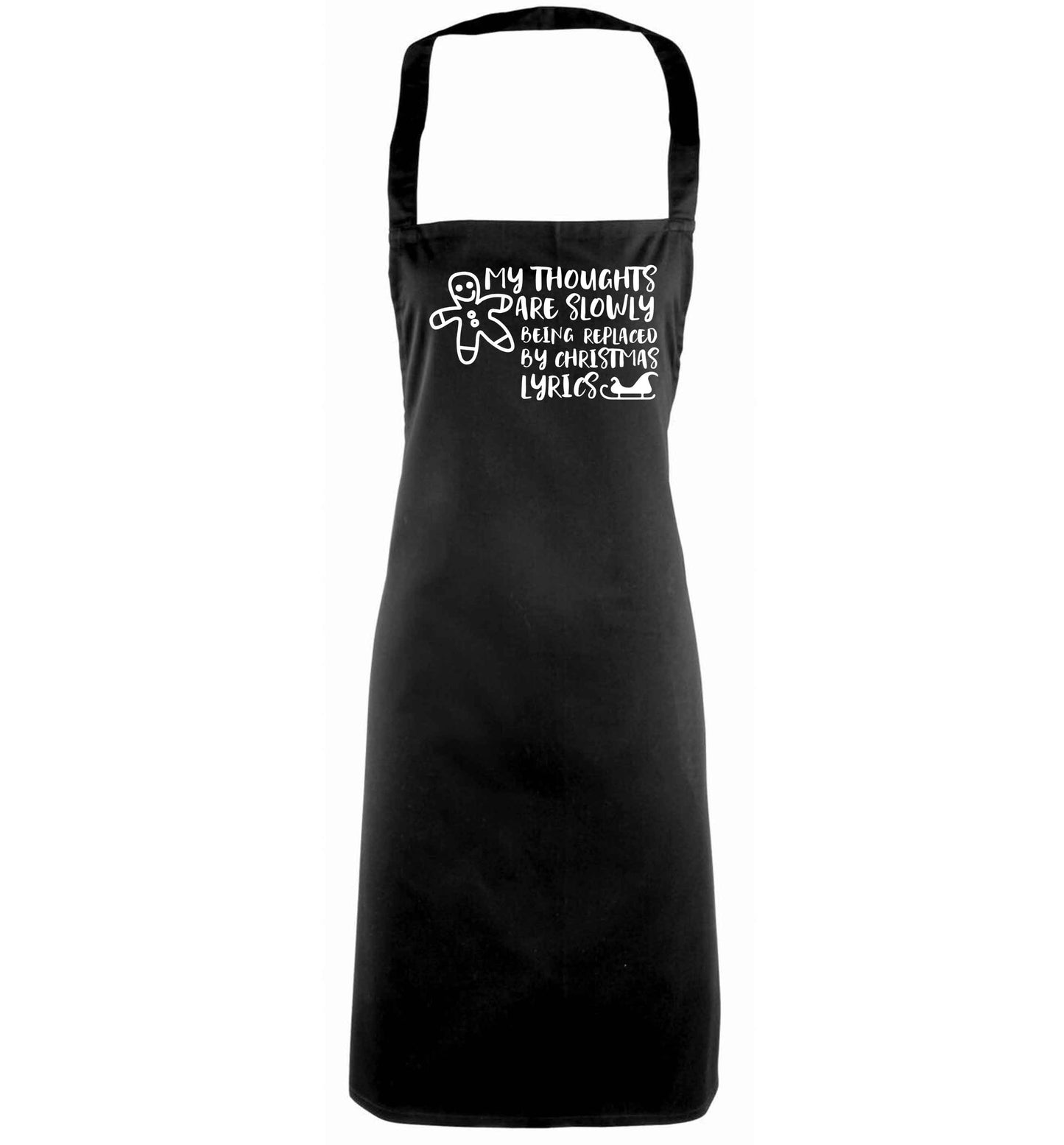My thoughts are slowly being replaced by Christmas lyrics black apron