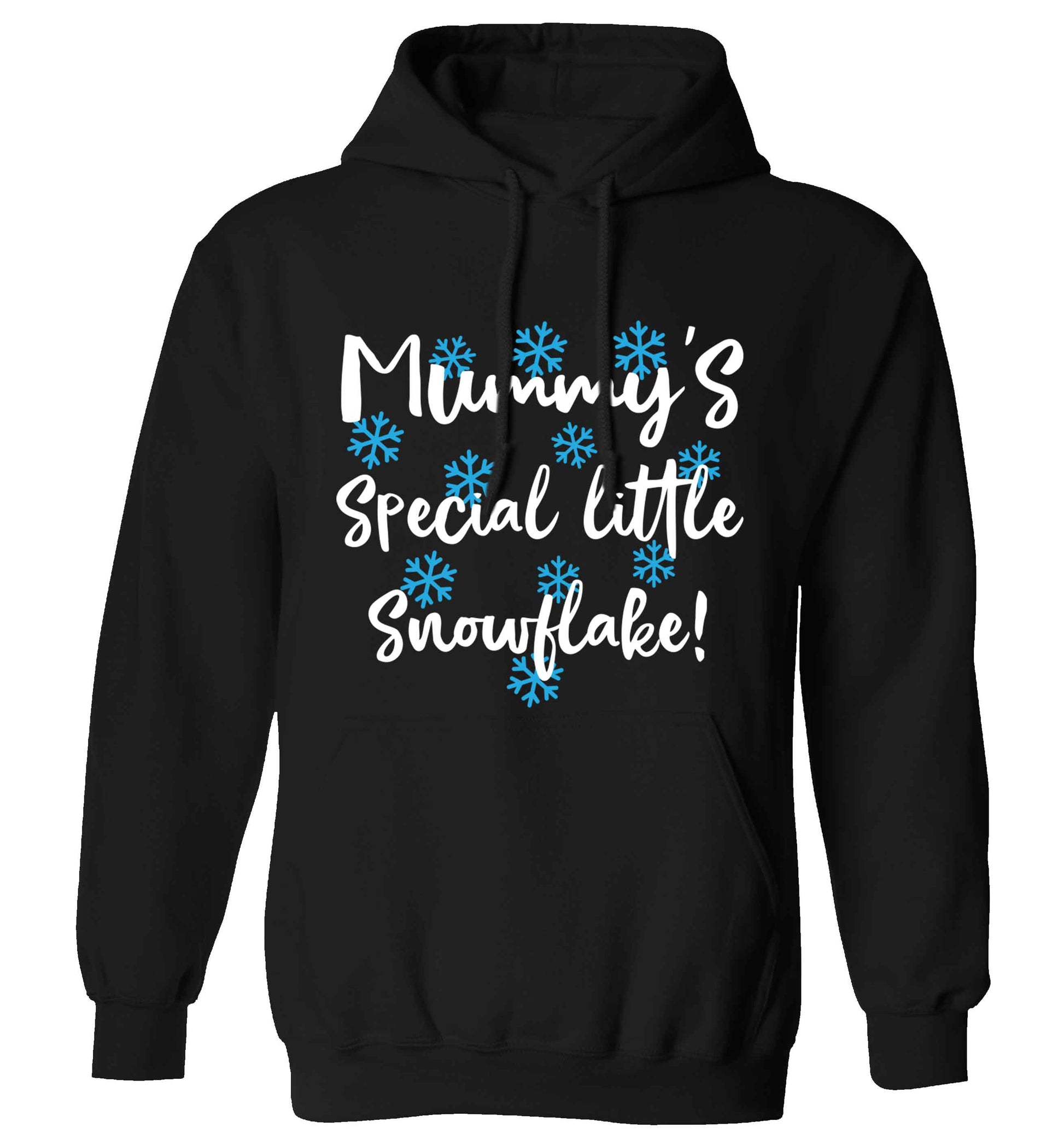 Mummy's special little snowflake adults unisex black hoodie 2XL