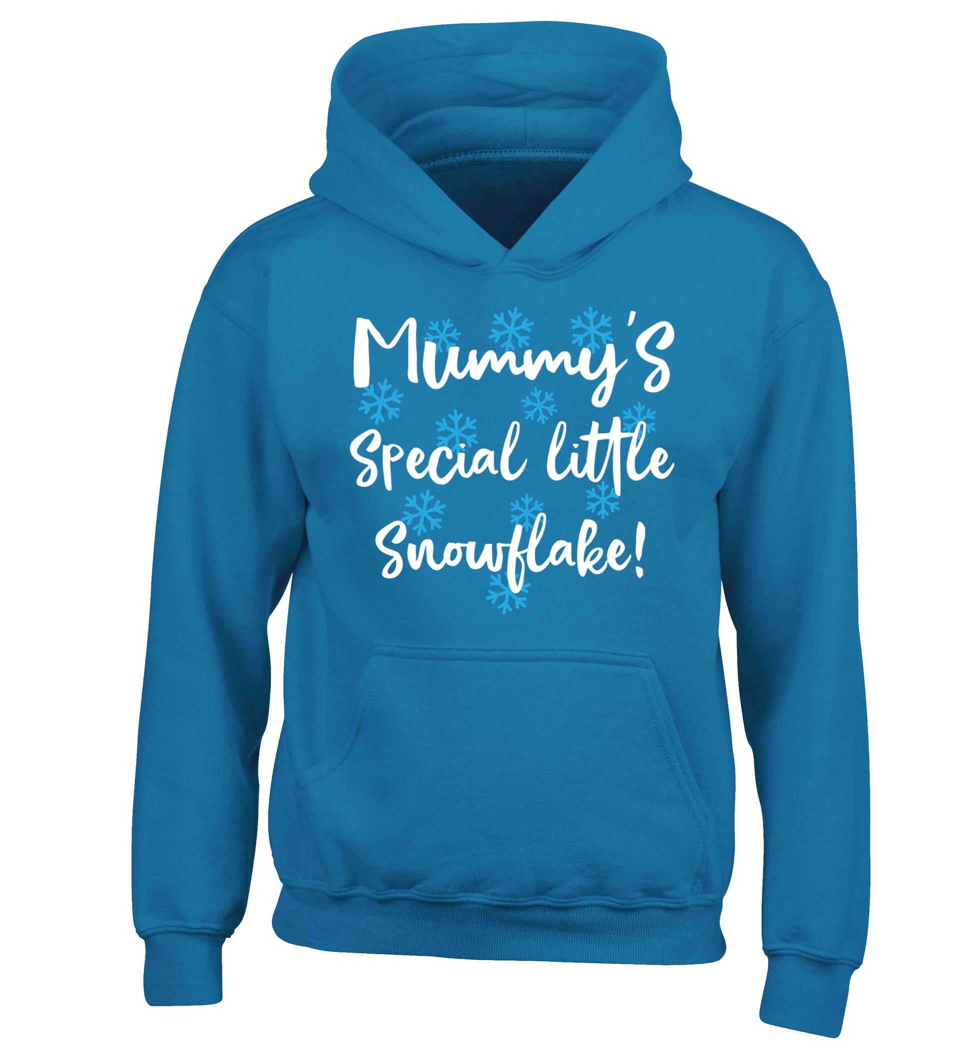 Mummy's special little snowflake children's blue hoodie 12-13 Years