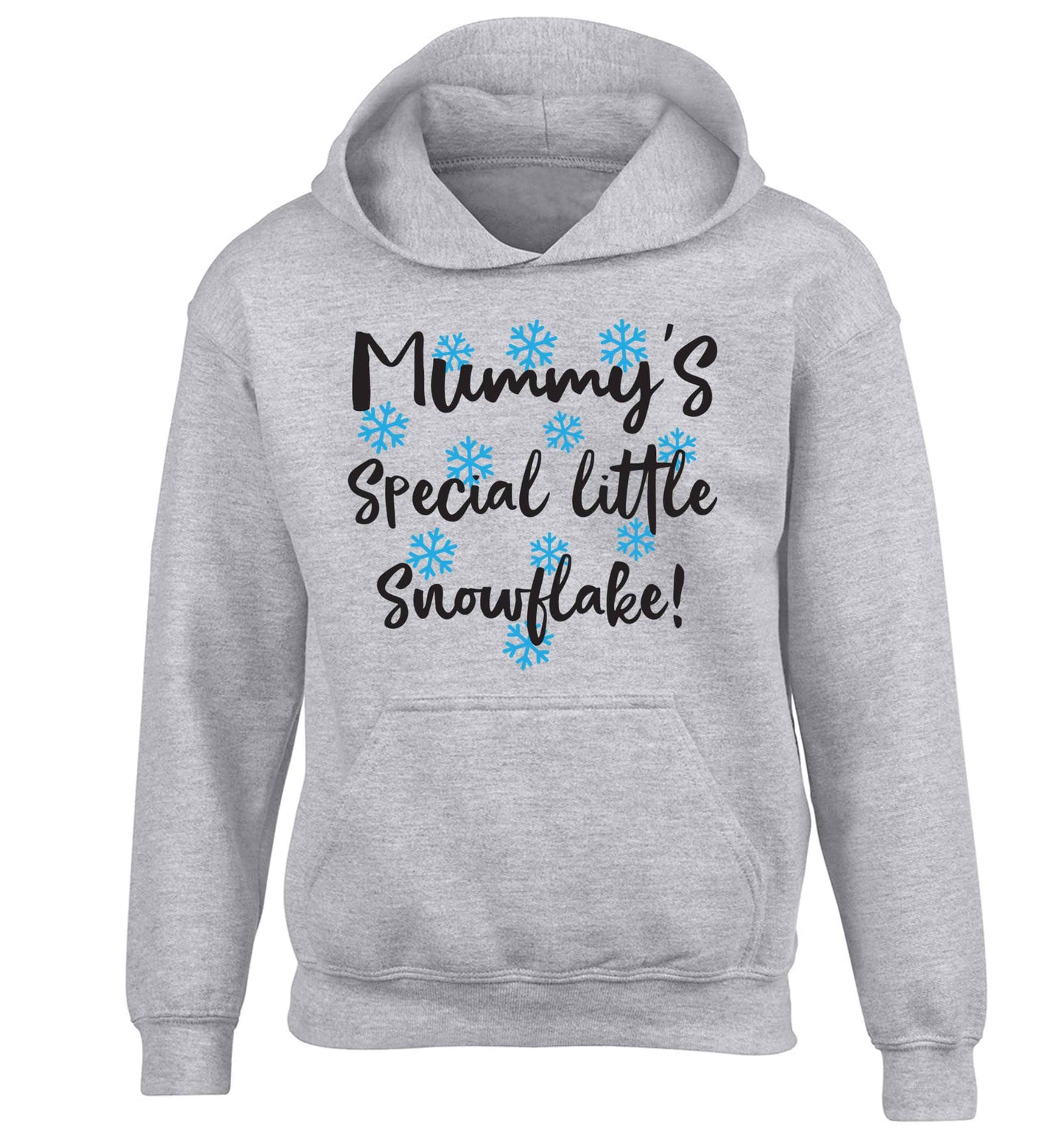 Mummy's special little snowflake children's grey hoodie 12-13 Years