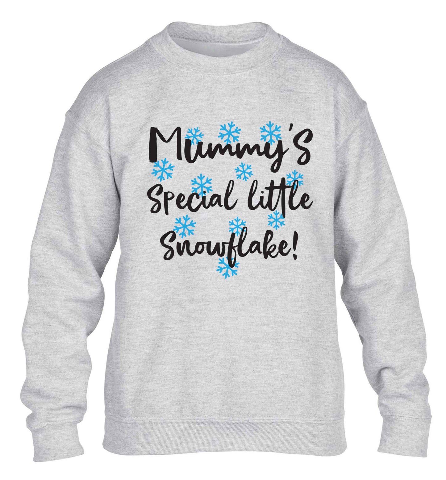 Mummy's special little snowflake children's grey sweater 12-13 Years