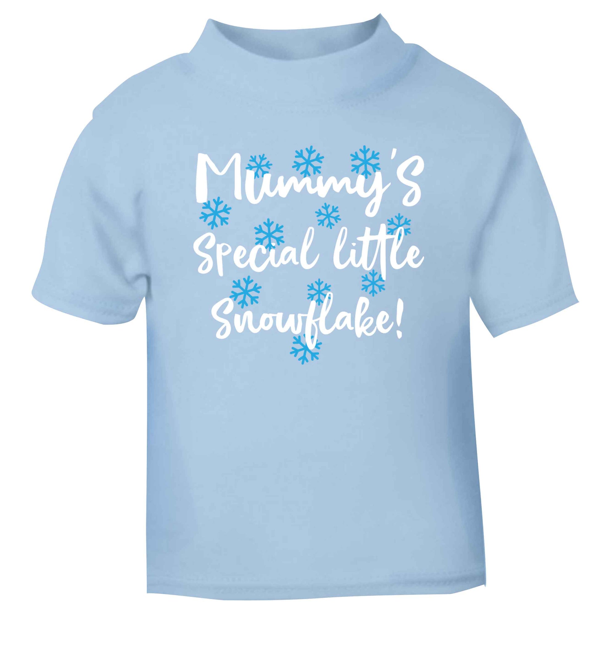 Mummy's special little snowflake light blue Baby Toddler Tshirt 2 Years