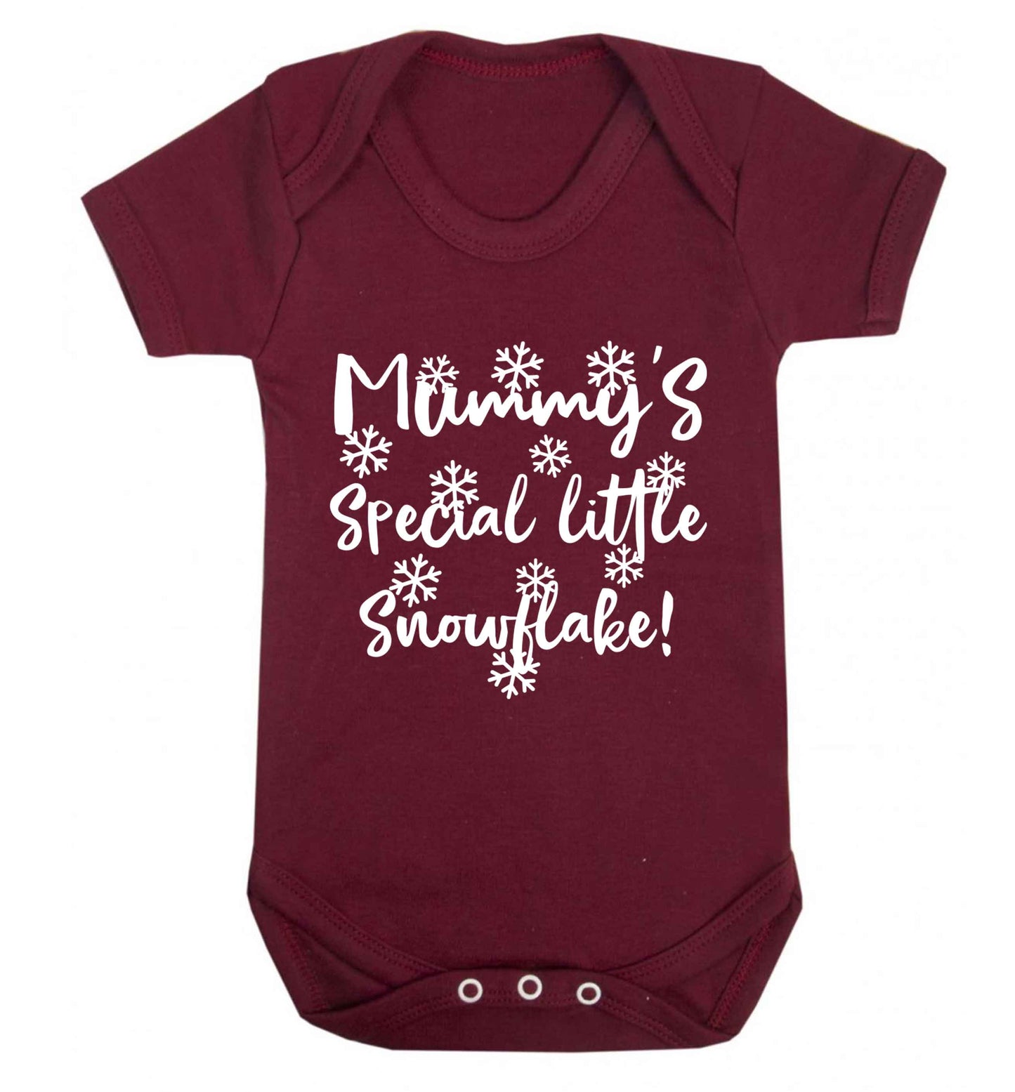Mummy's special little snowflake Baby Vest maroon 18-24 months