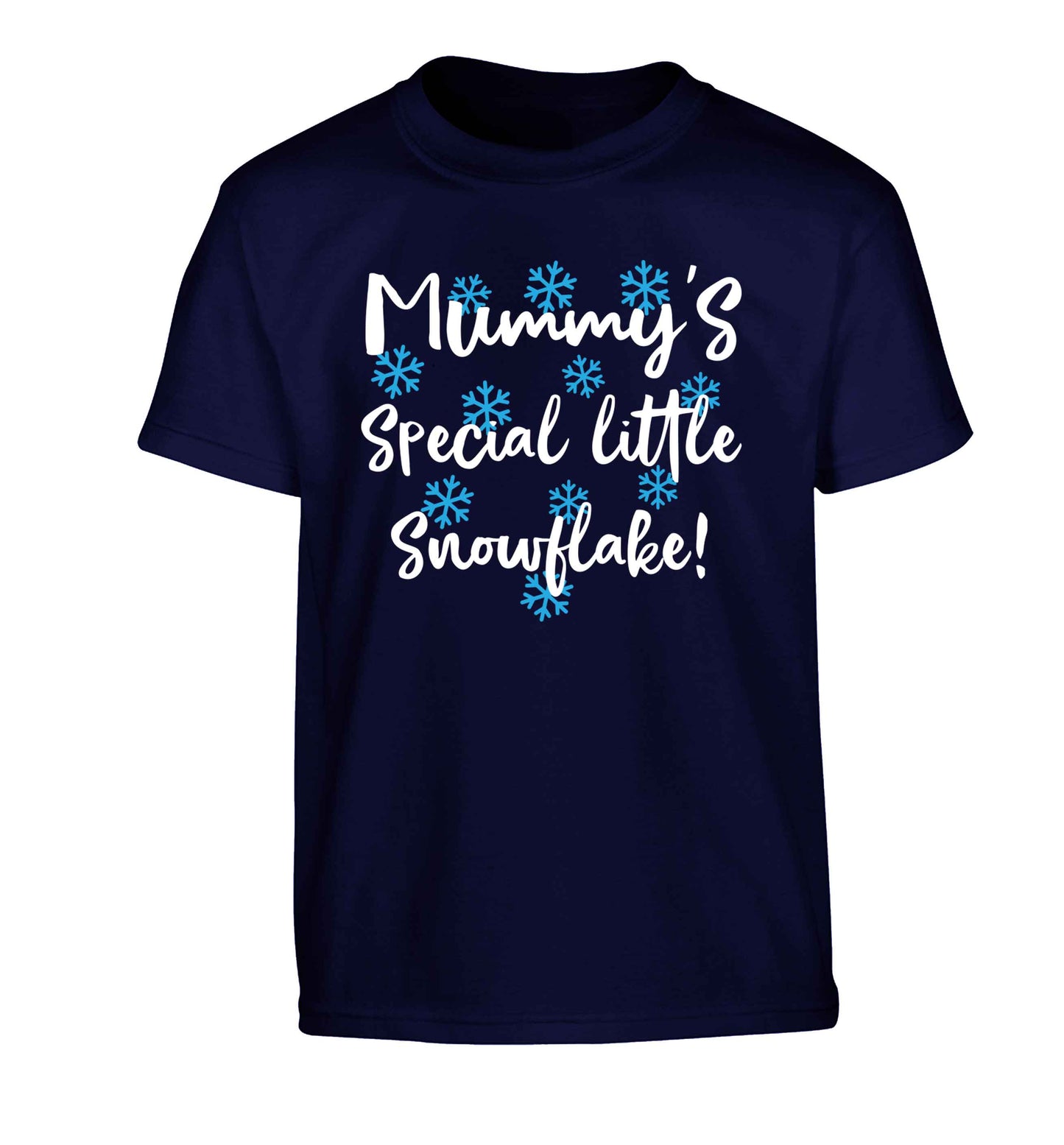 Mummy's special little snowflake Children's navy Tshirt 12-13 Years