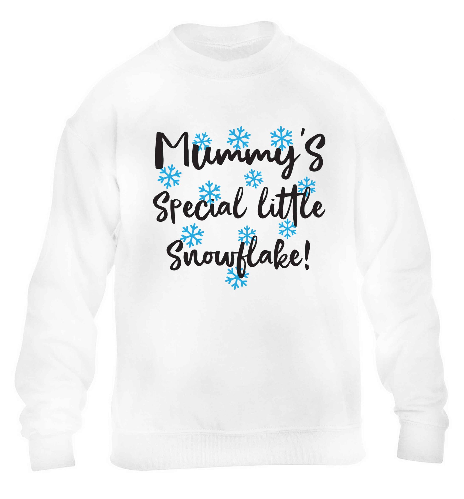 Mummy's special little snowflake children's white sweater 12-13 Years