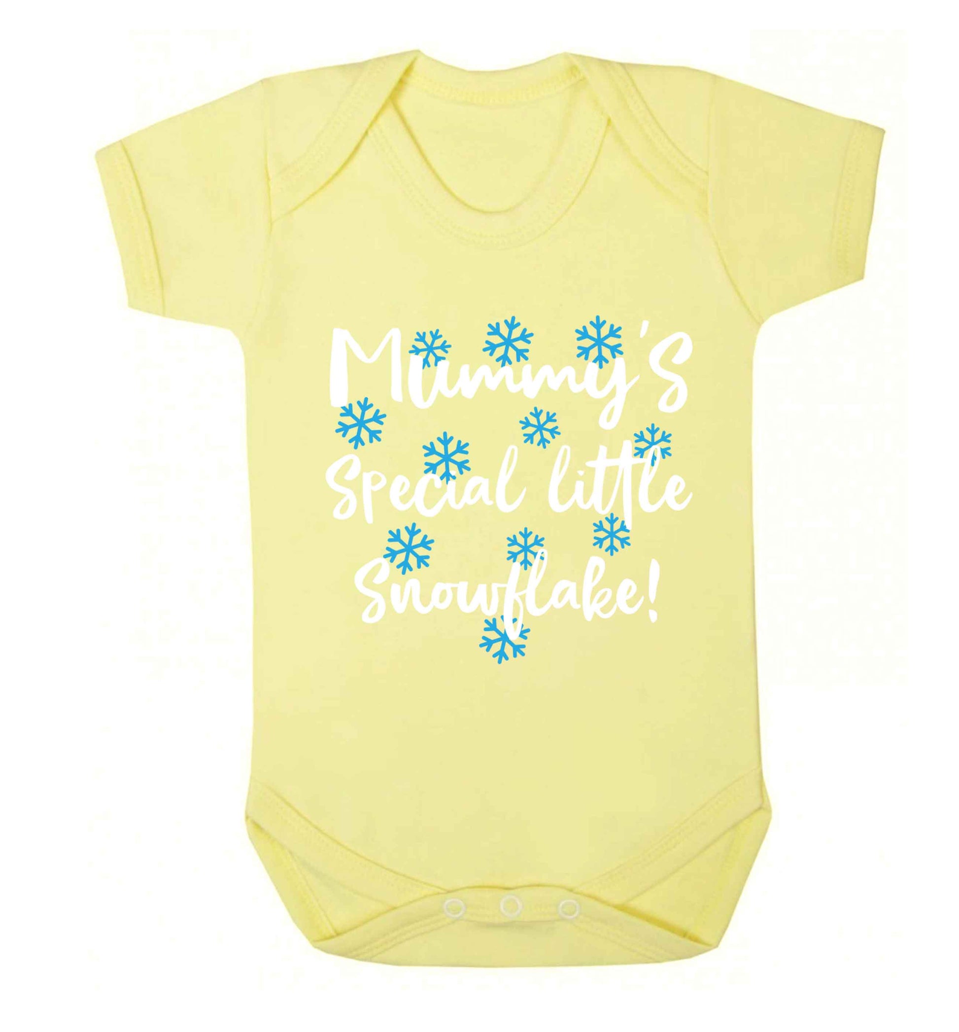 Mummy's special little snowflake Baby Vest pale yellow 18-24 months
