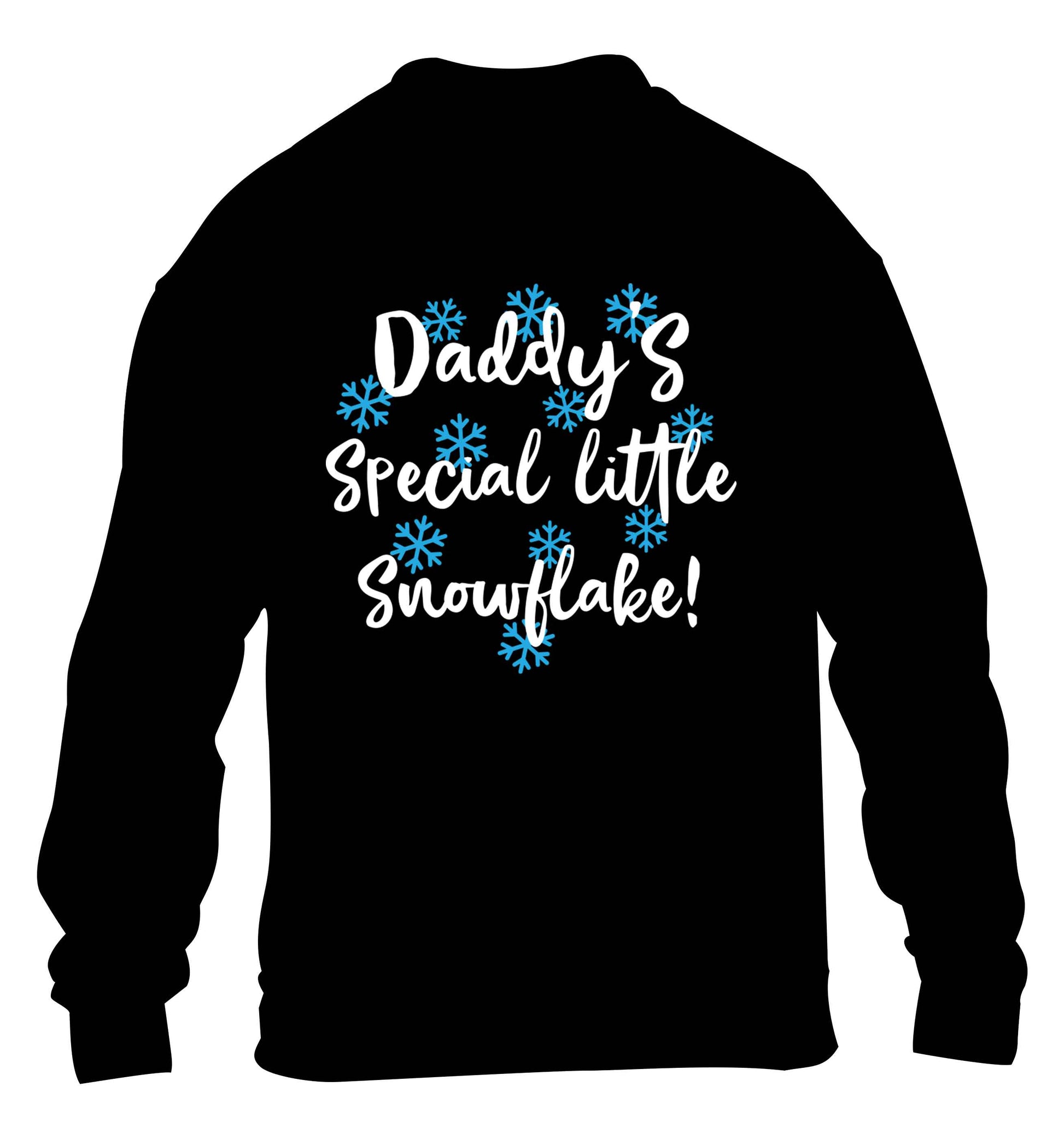 Daddy's special little snowflake children's black sweater 12-13 Years
