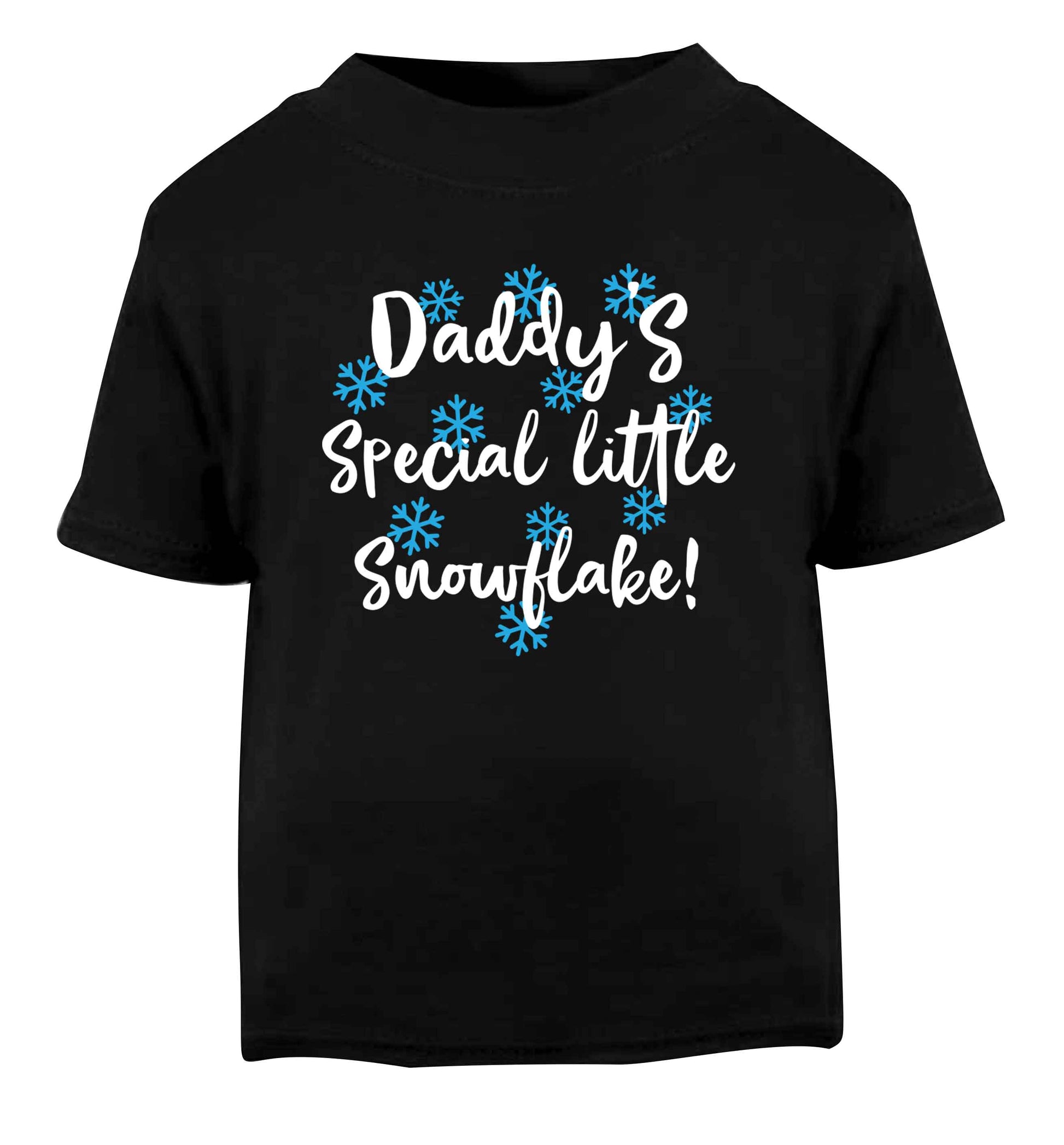 Daddy's special little snowflake Black Baby Toddler Tshirt 2 years