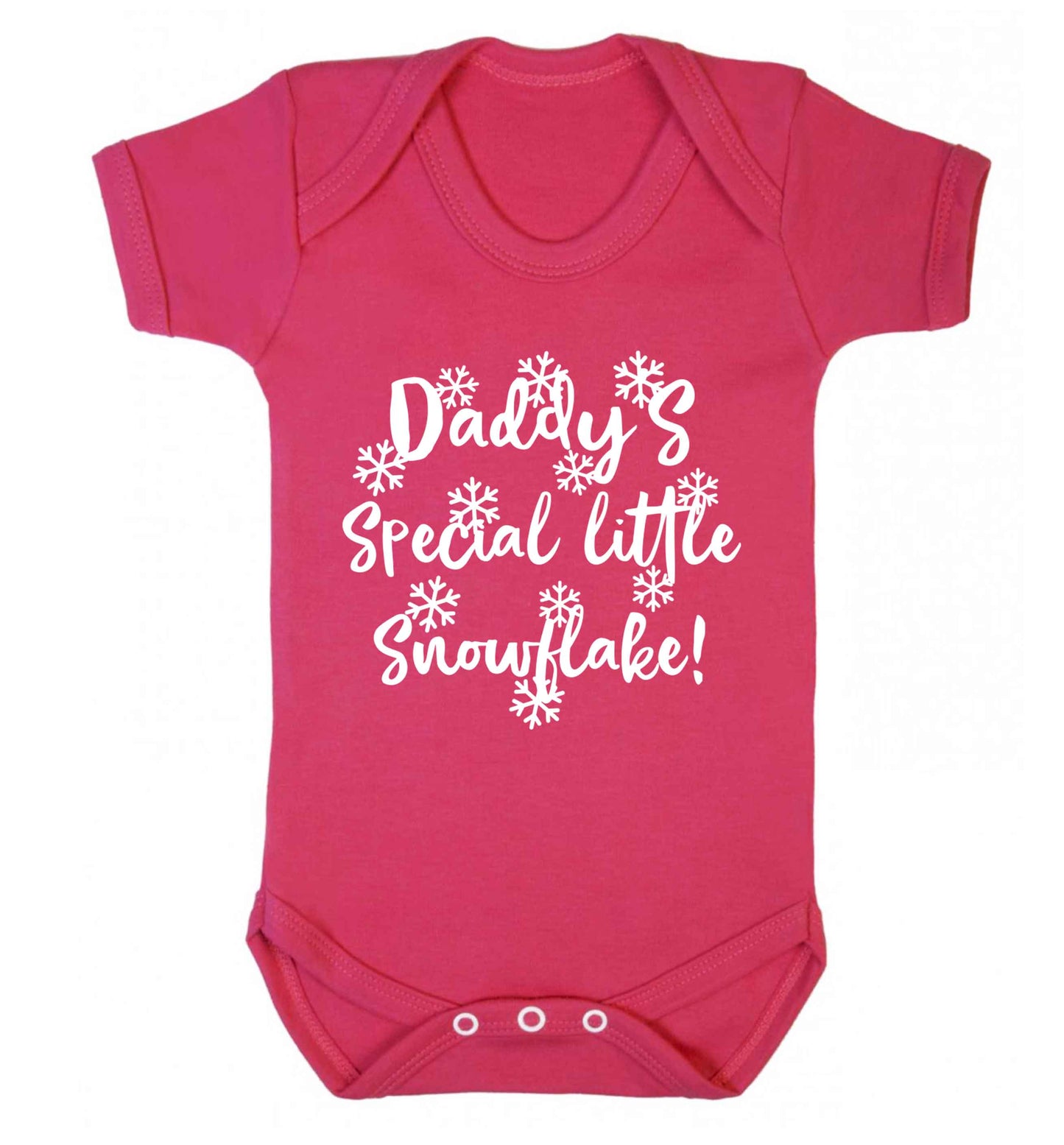 Daddy's special little snowflake Baby Vest dark pink 18-24 months
