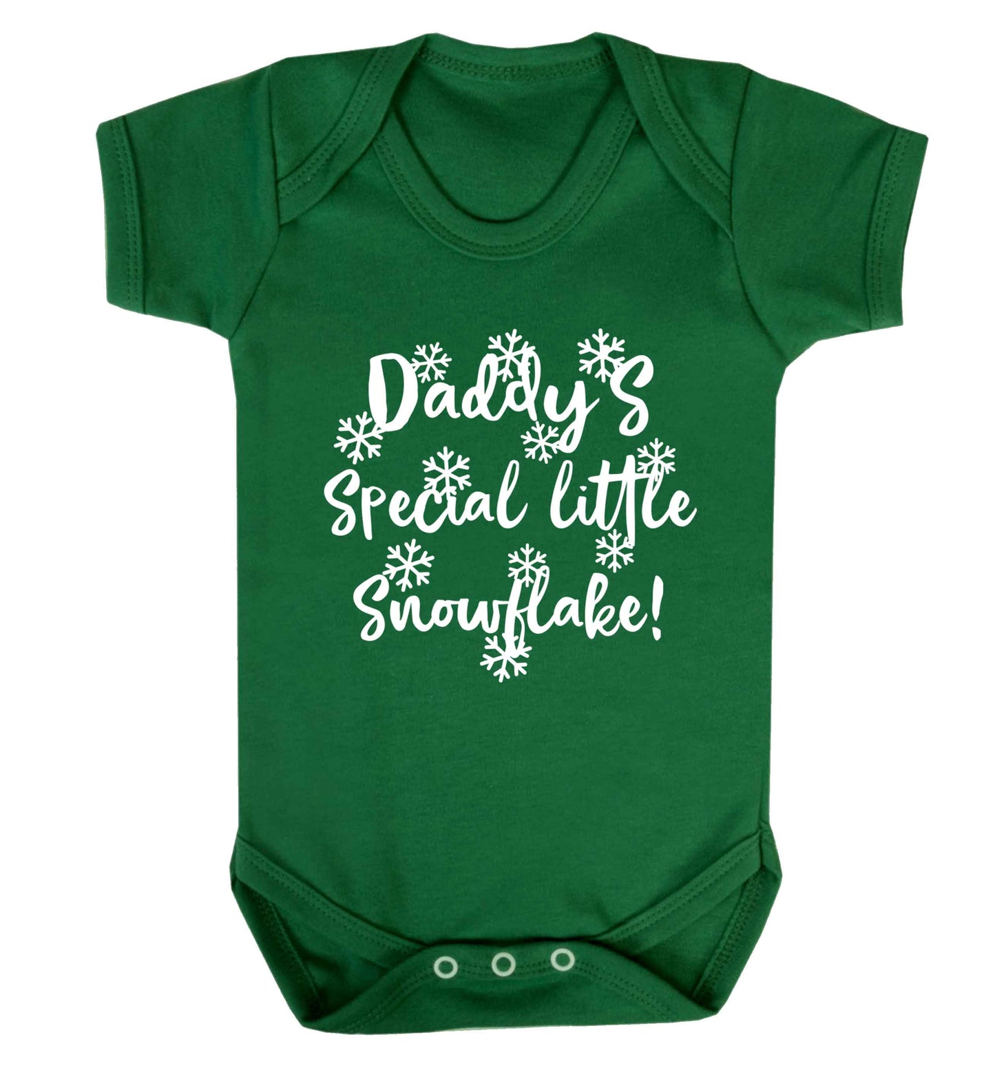 Daddy's special little snowflake Baby Vest green 18-24 months