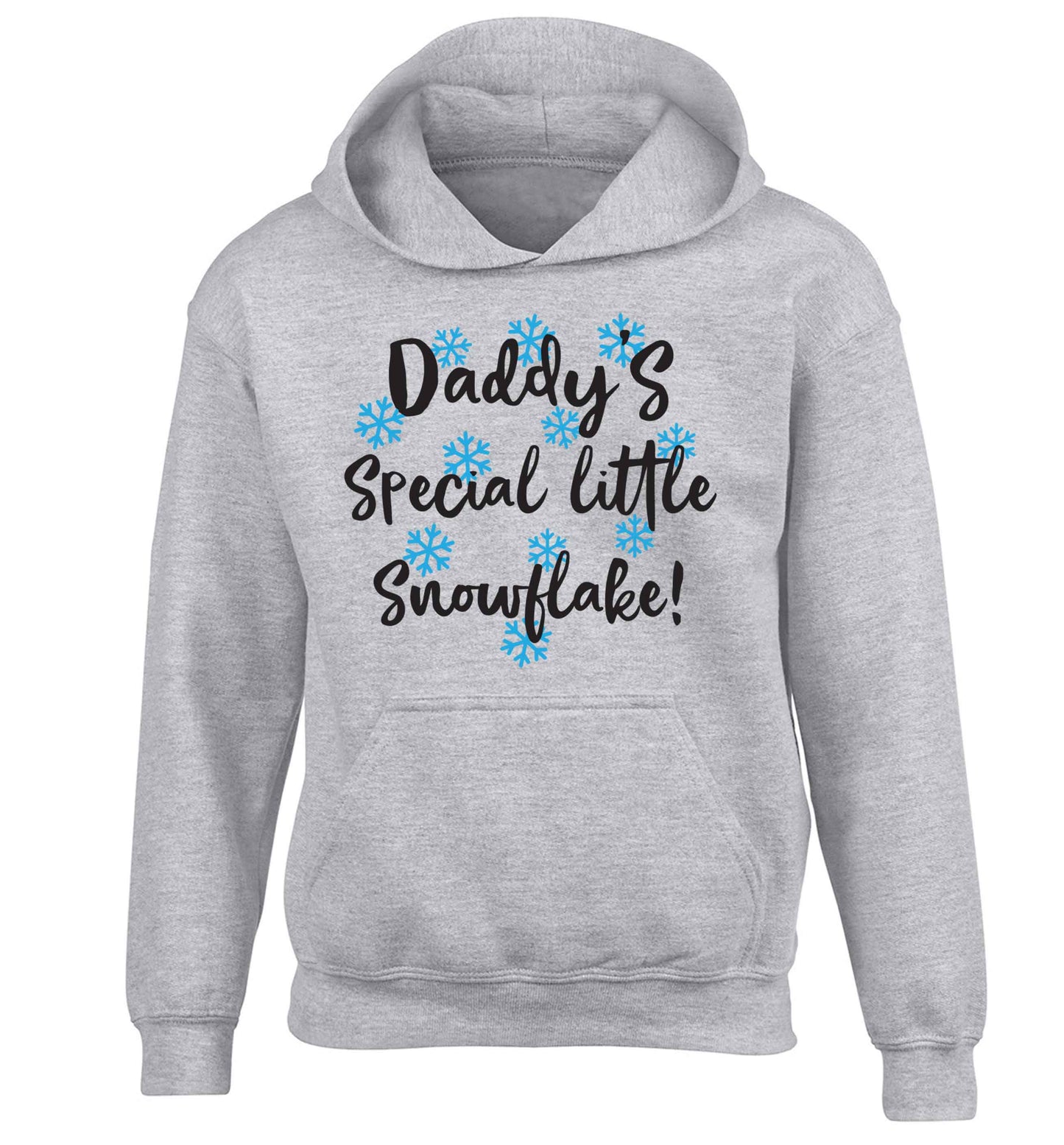 Daddy's special little snowflake children's grey hoodie 12-13 Years