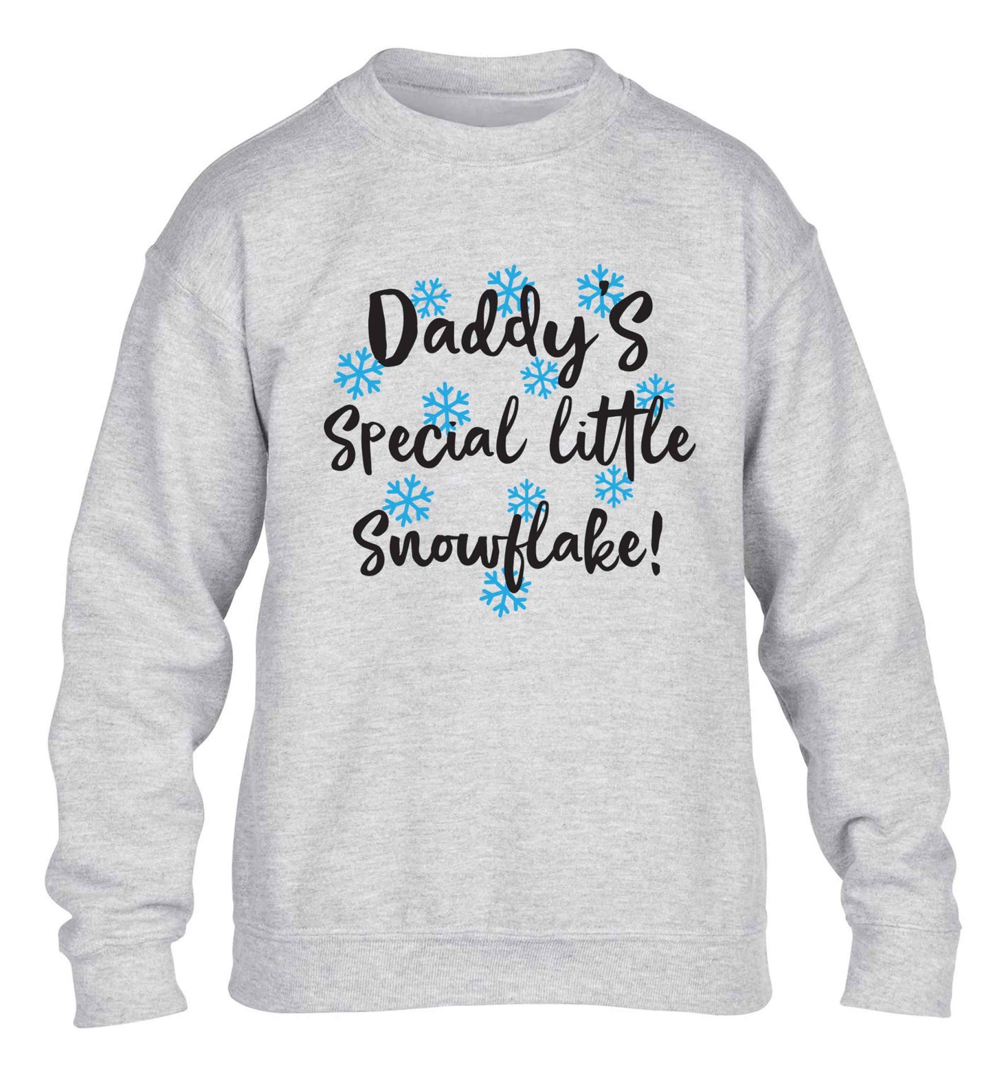Daddy's special little snowflake children's grey sweater 12-13 Years