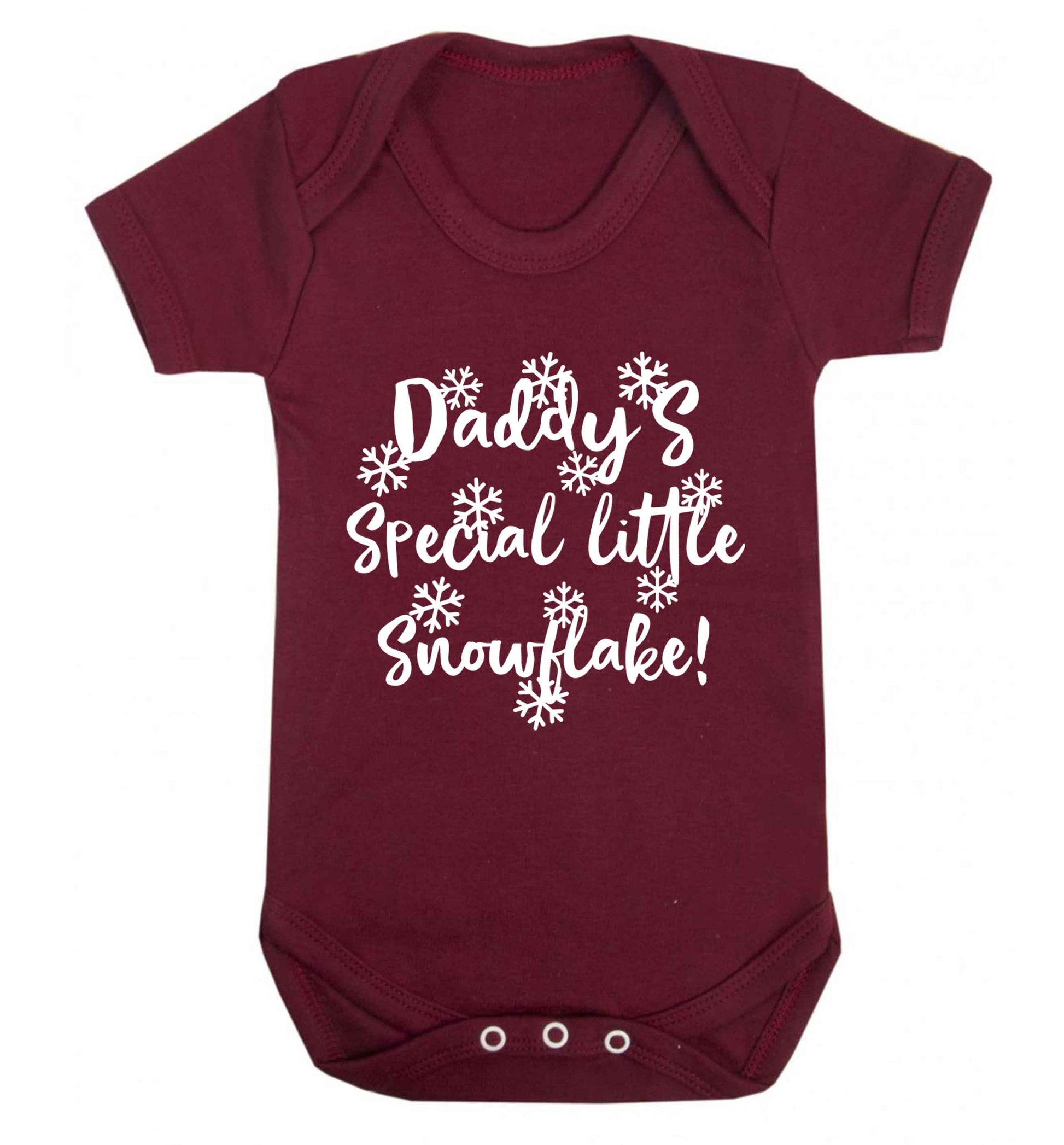 Daddy's special little snowflake Baby Vest maroon 18-24 months