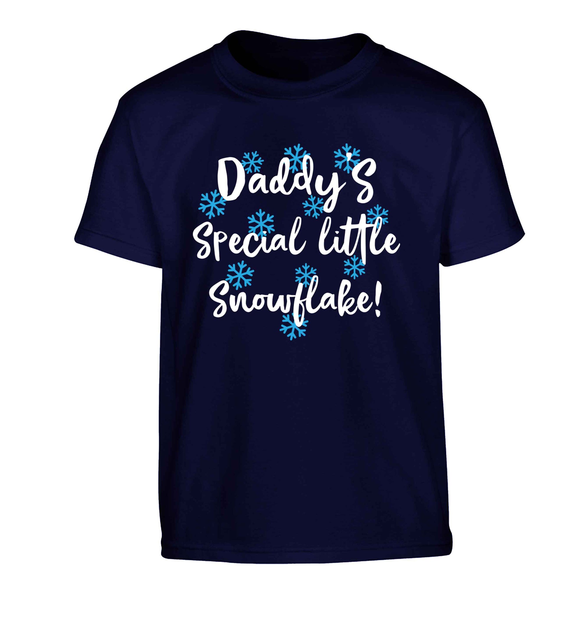 Daddy's special little snowflake Children's navy Tshirt 12-13 Years