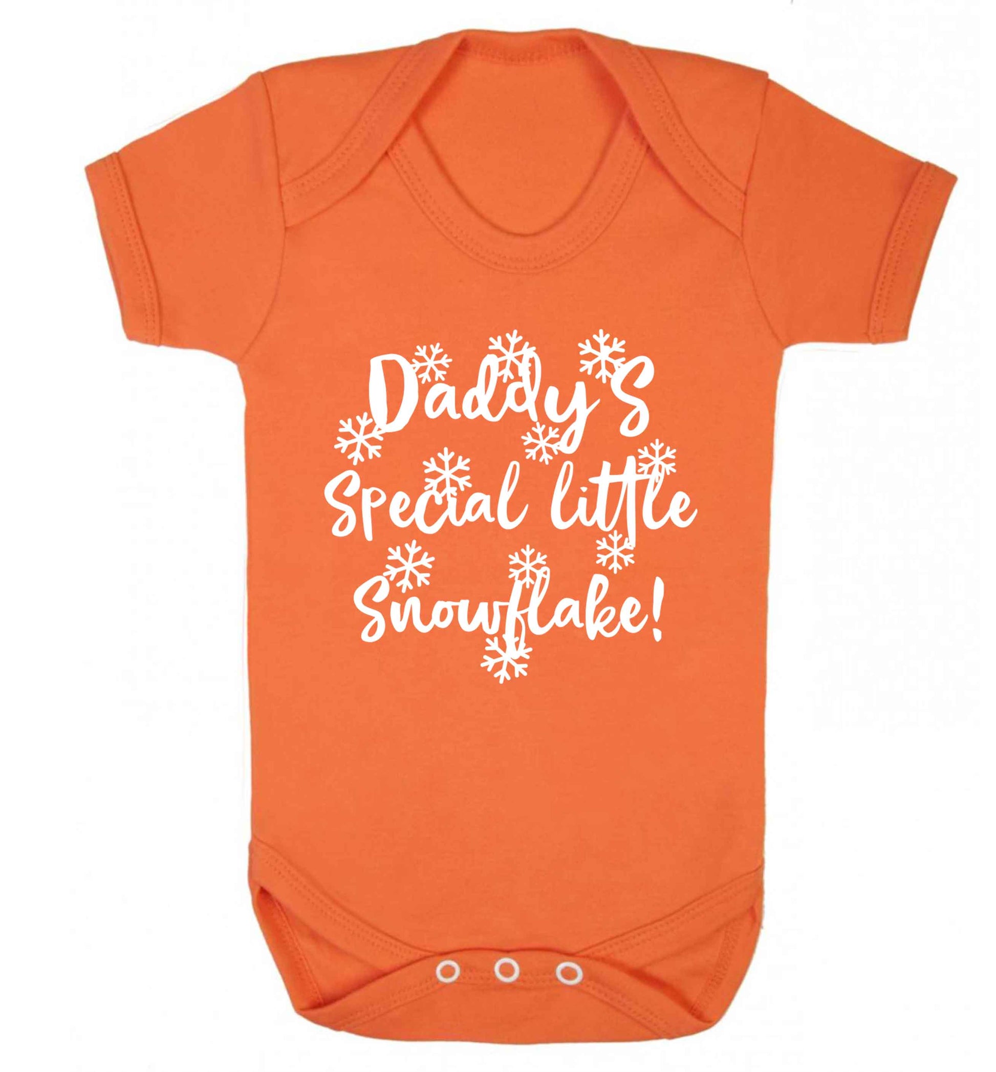 Daddy's special little snowflake Baby Vest orange 18-24 months