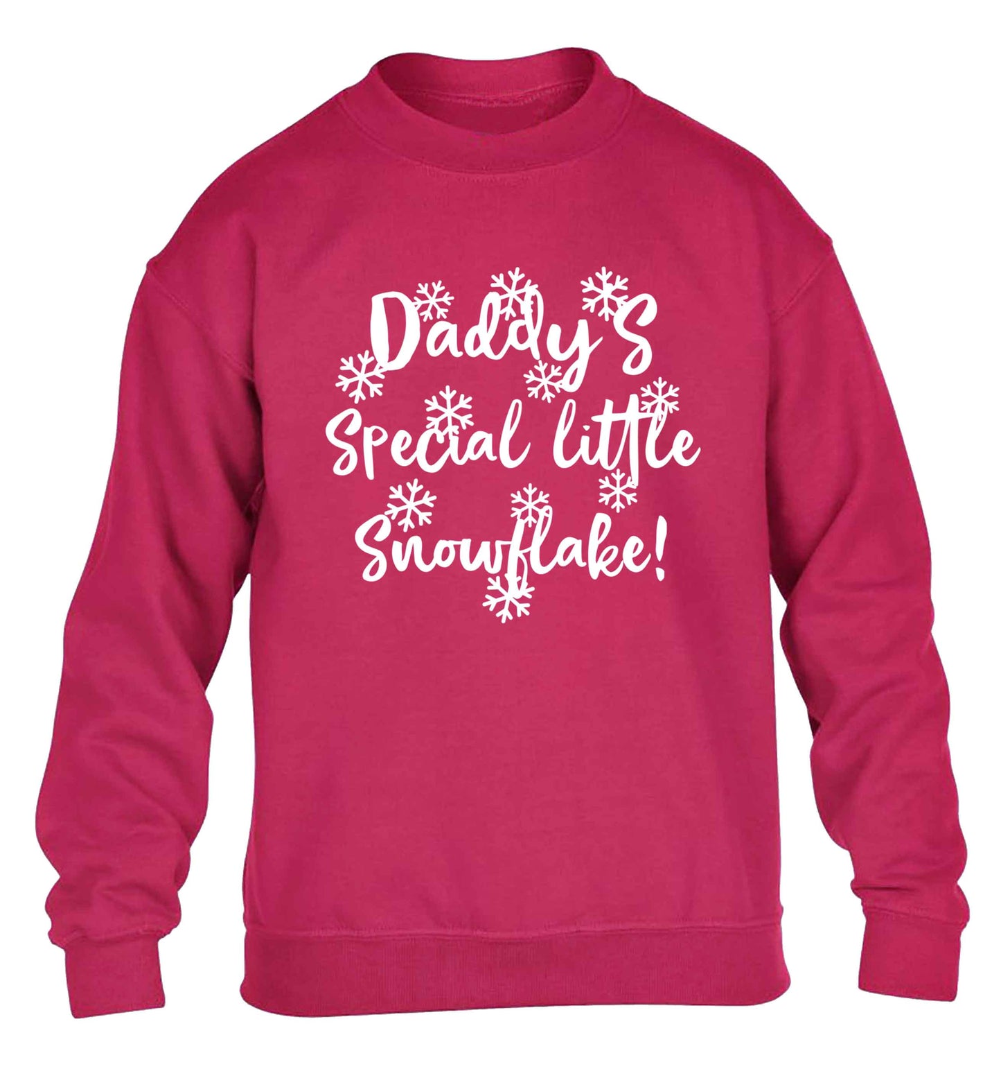 Daddy's special little snowflake children's pink sweater 12-13 Years
