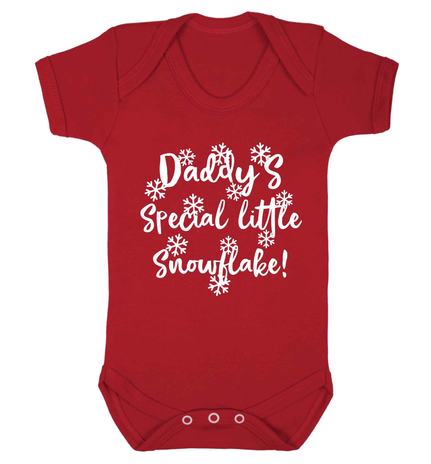 Daddy's special little snowflake Baby Vest red 18-24 months