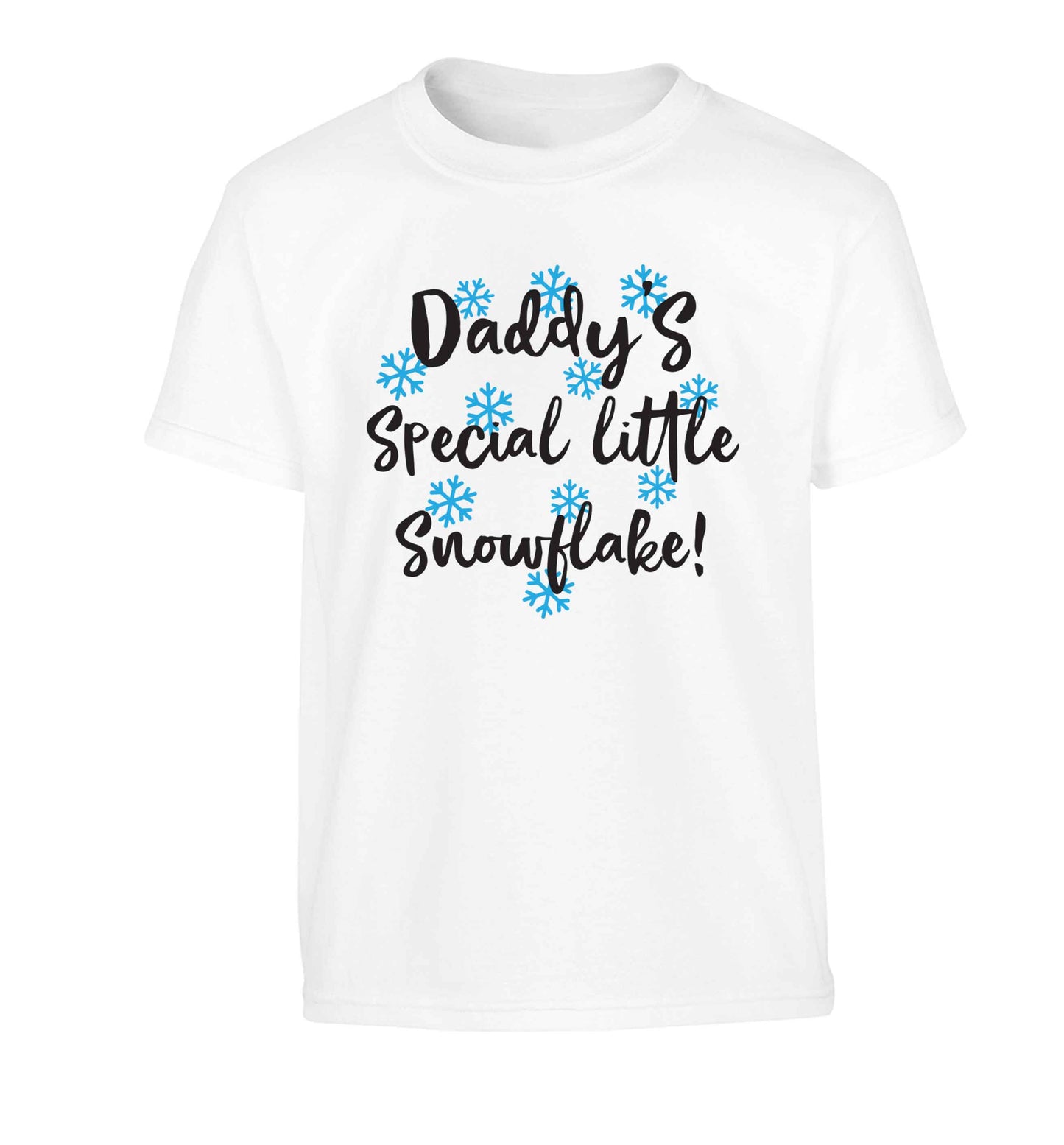 Daddy's special little snowflake Children's white Tshirt 12-13 Years
