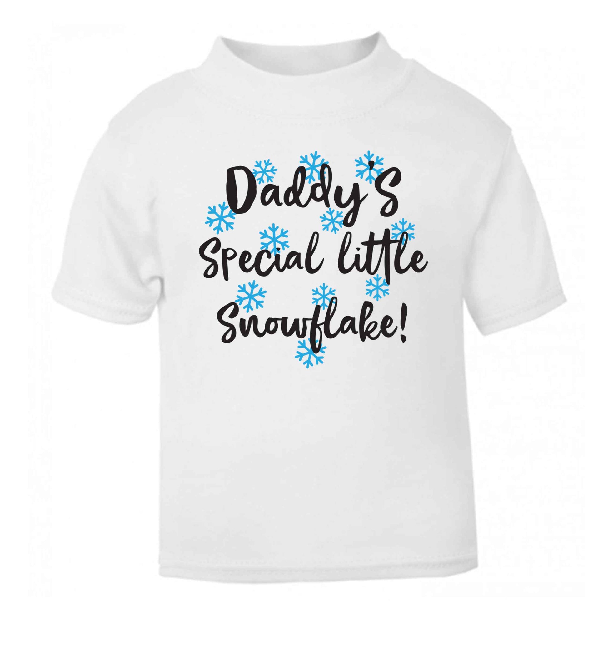 Daddy's special little snowflake white Baby Toddler Tshirt 2 Years