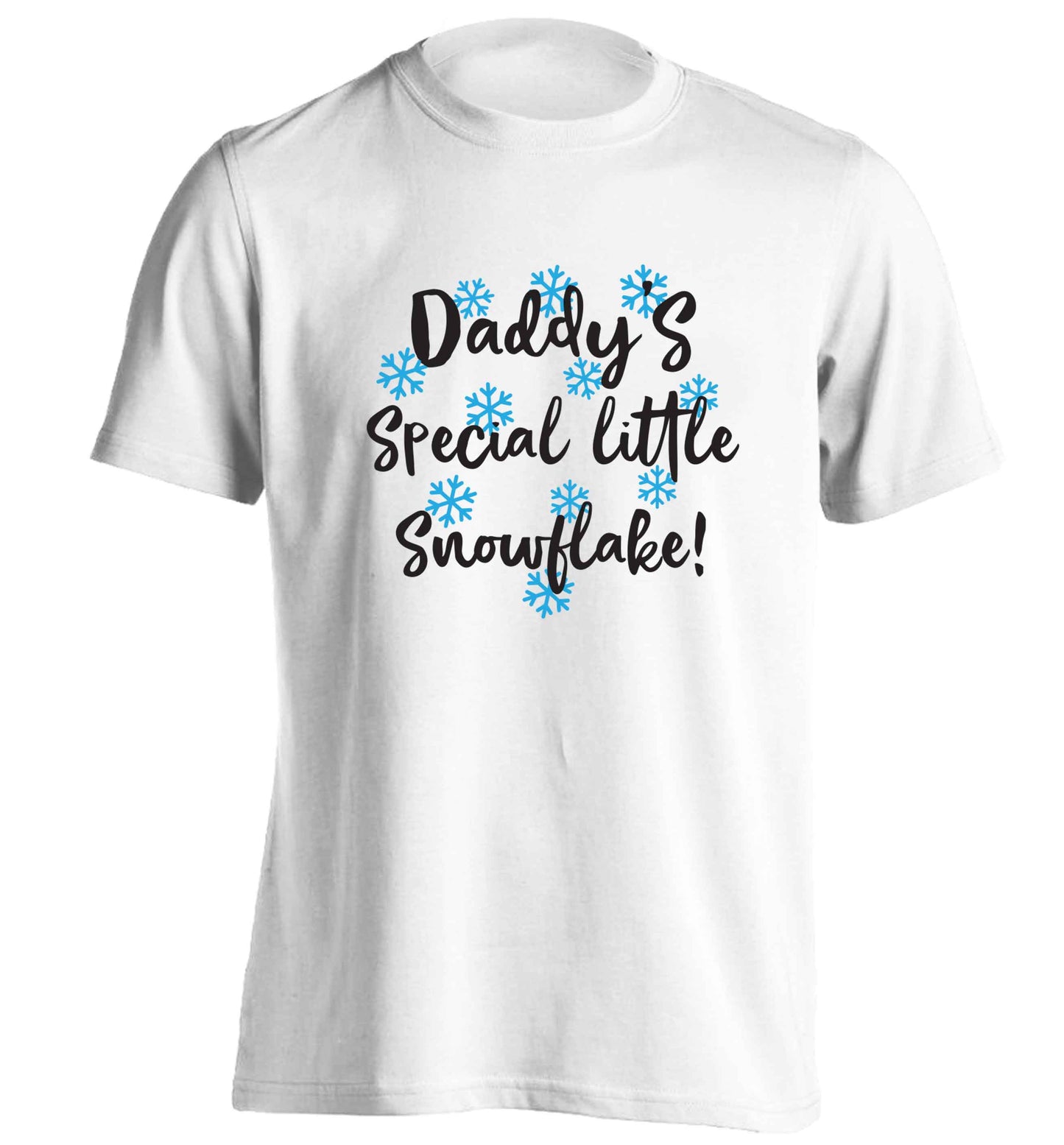 Daddy's special little snowflake adults unisex white Tshirt 2XL