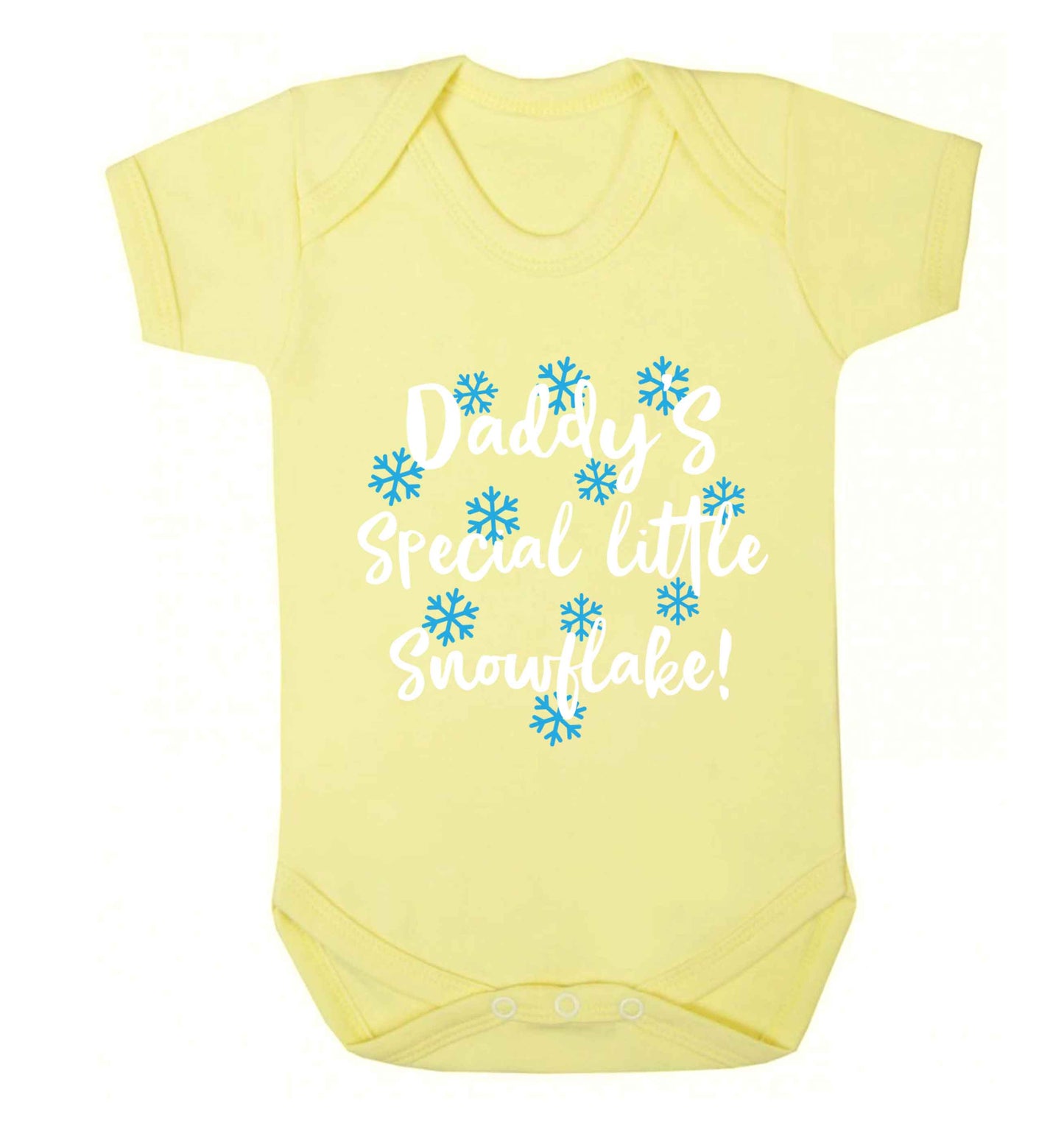 Daddy's special little snowflake Baby Vest pale yellow 18-24 months