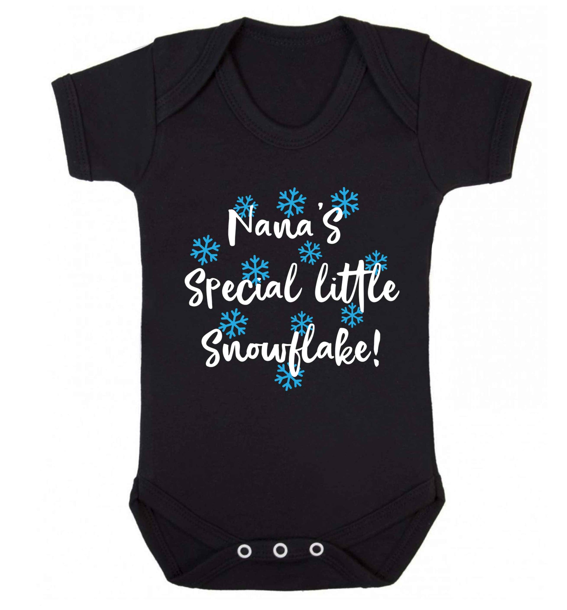 Nana's special little snowflake Baby Vest black 18-24 months