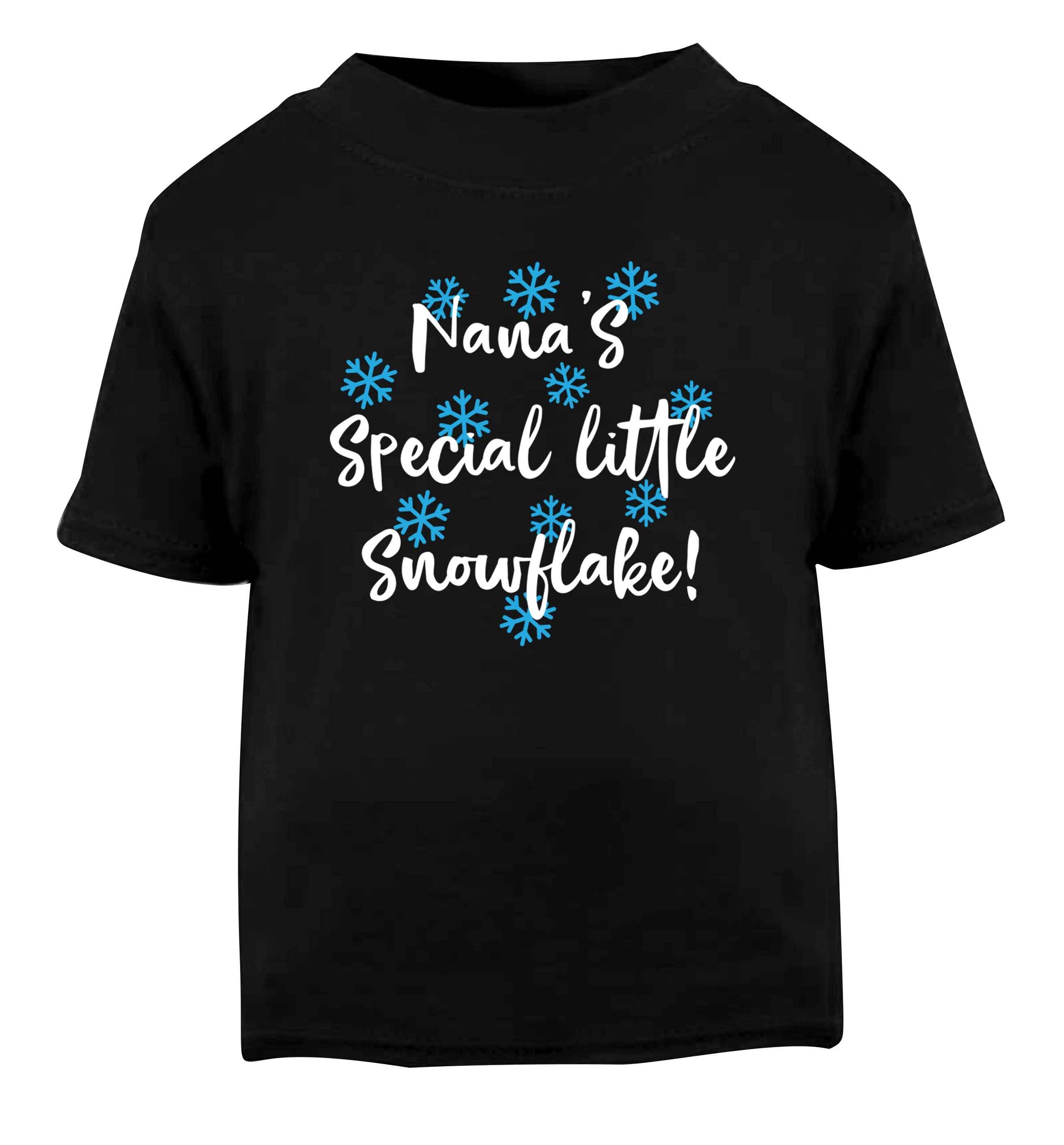 Nana's special little snowflake Black Baby Toddler Tshirt 2 years
